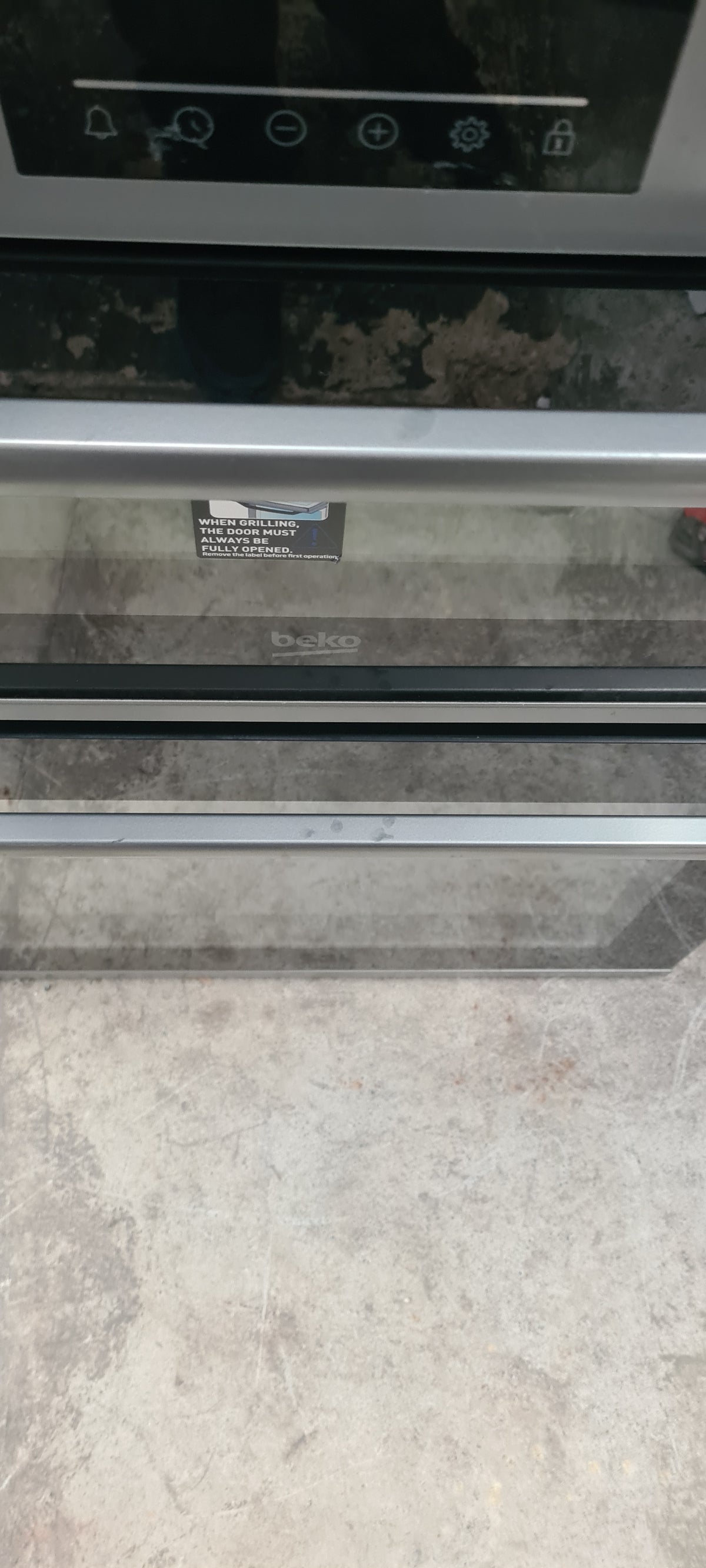 Beko EDC6731S 60cm Double Oven Electric Cooker with Vitroceramic Hob - Silver