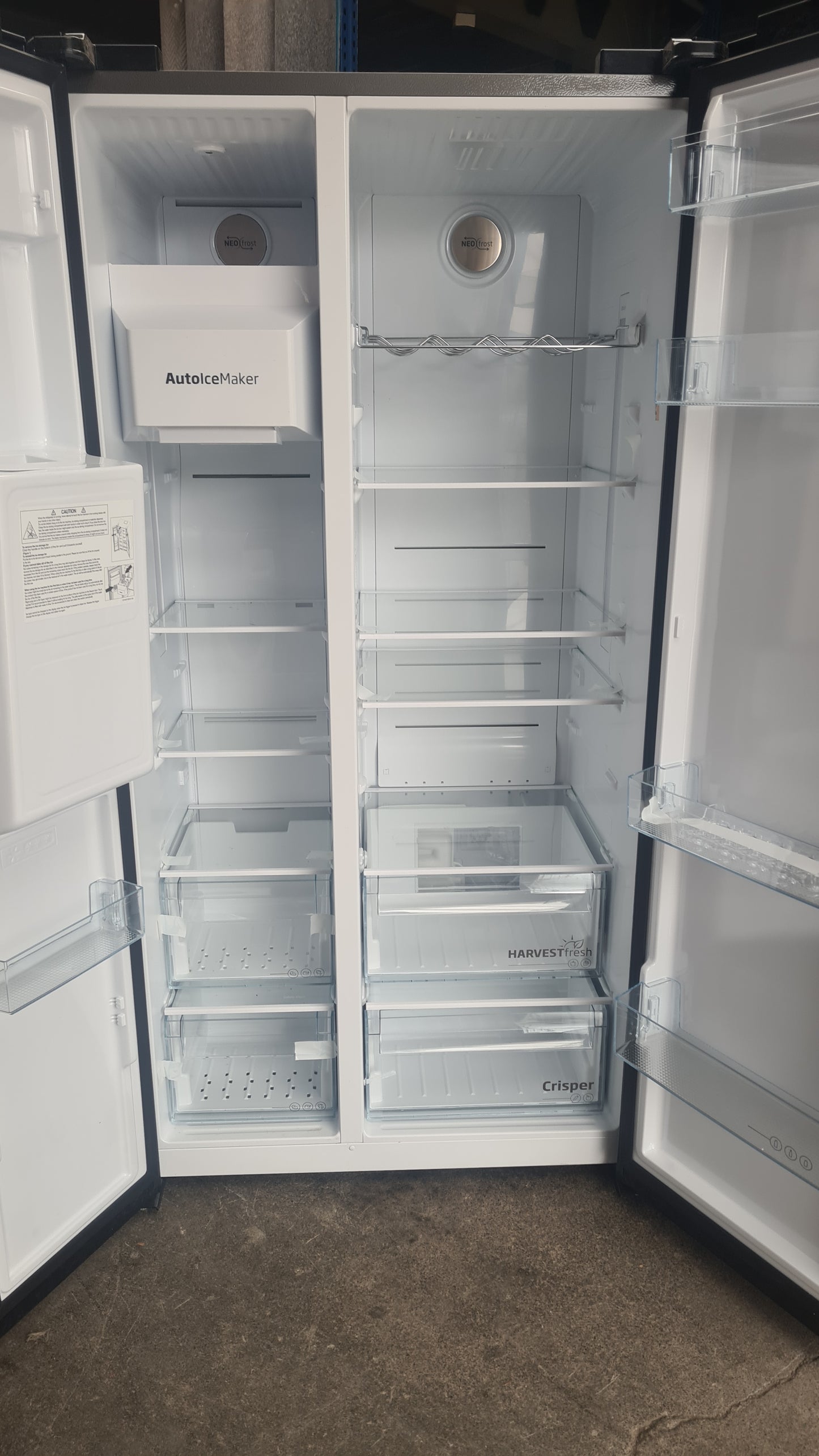 BEKO Pro HarvestFresh ASN652VPZ Fridge Freezer - Black Steel