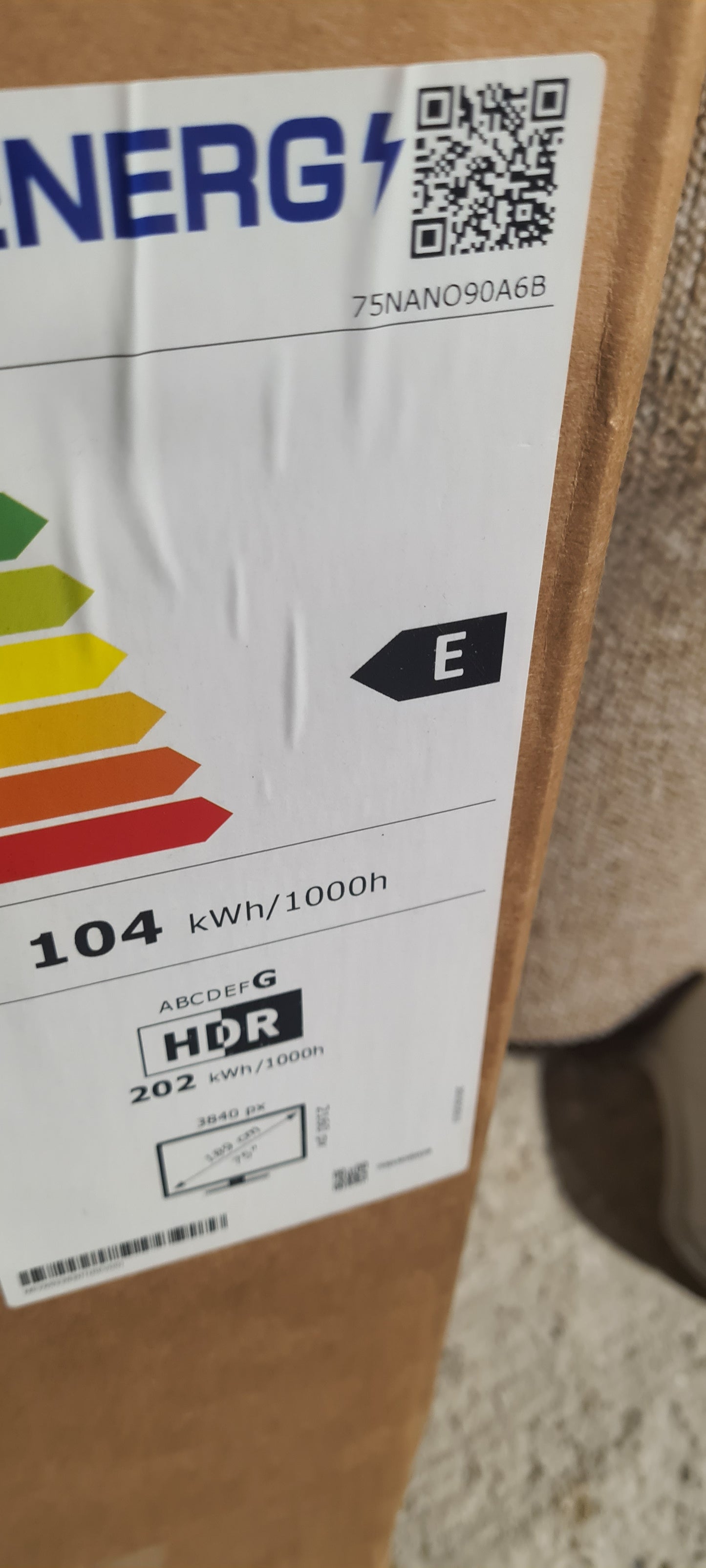 LG 75 Inch 75NANO90A6B Smart 4K UHD HDR NanoCell TV