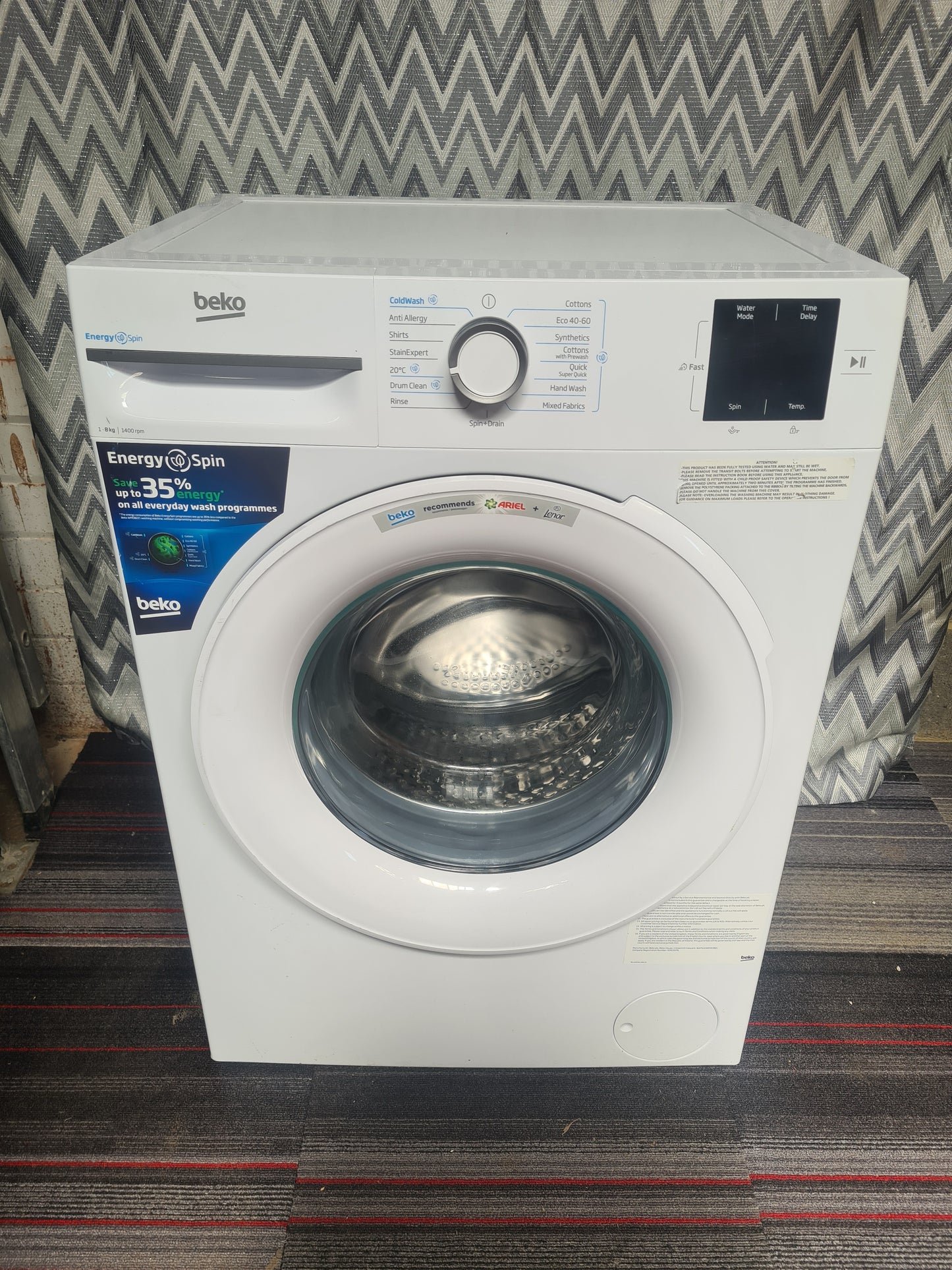 BEKO BM1WT3821W 8 kg 1200 Spin Washing Machine - White