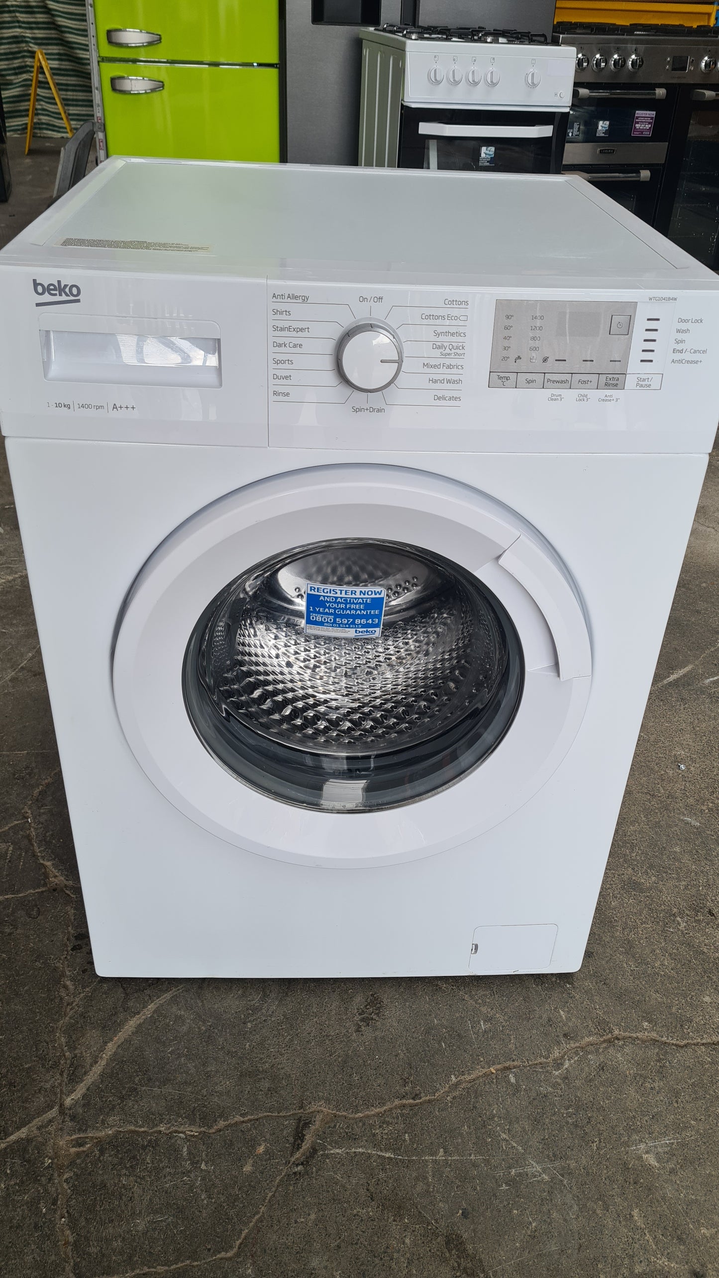 WTG1041B2 | A+++ Energy Rated 10kg, 1400rpm Washing Machine Reconditioned