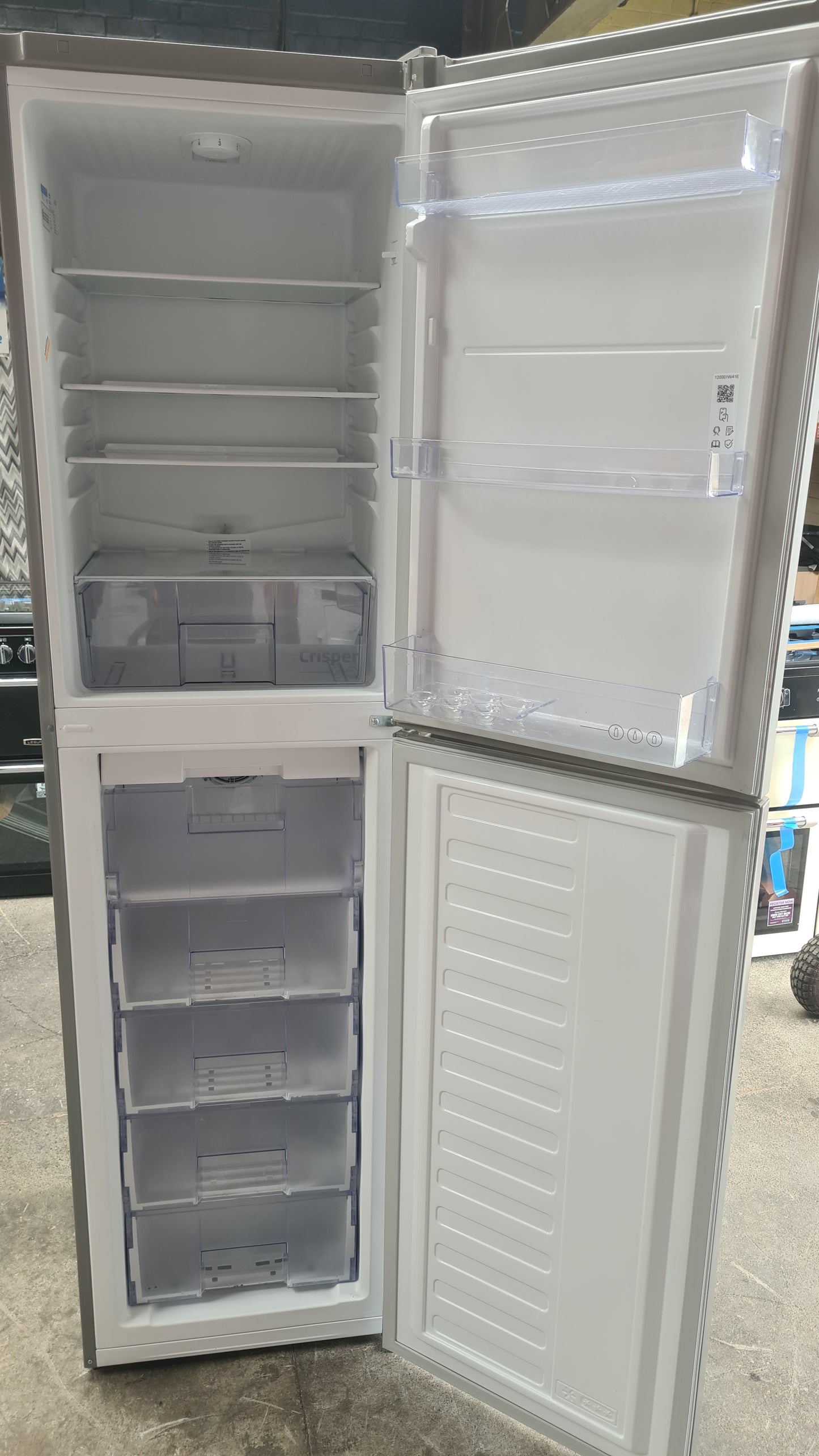 Beko CFG4501S 201cm 40/60 Frost Free Fridge Freezer - Silver 28 Day Return