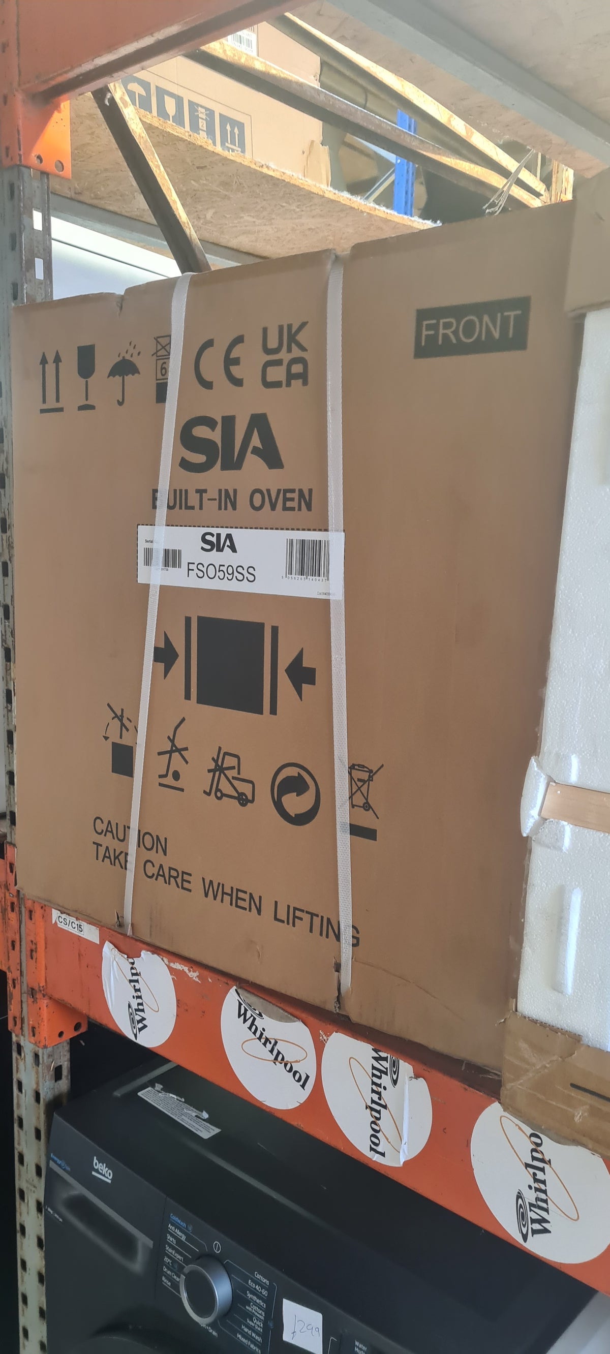 Single Electric Fan Oven In Stainless Steel With Timer - SIA FSO59SS
