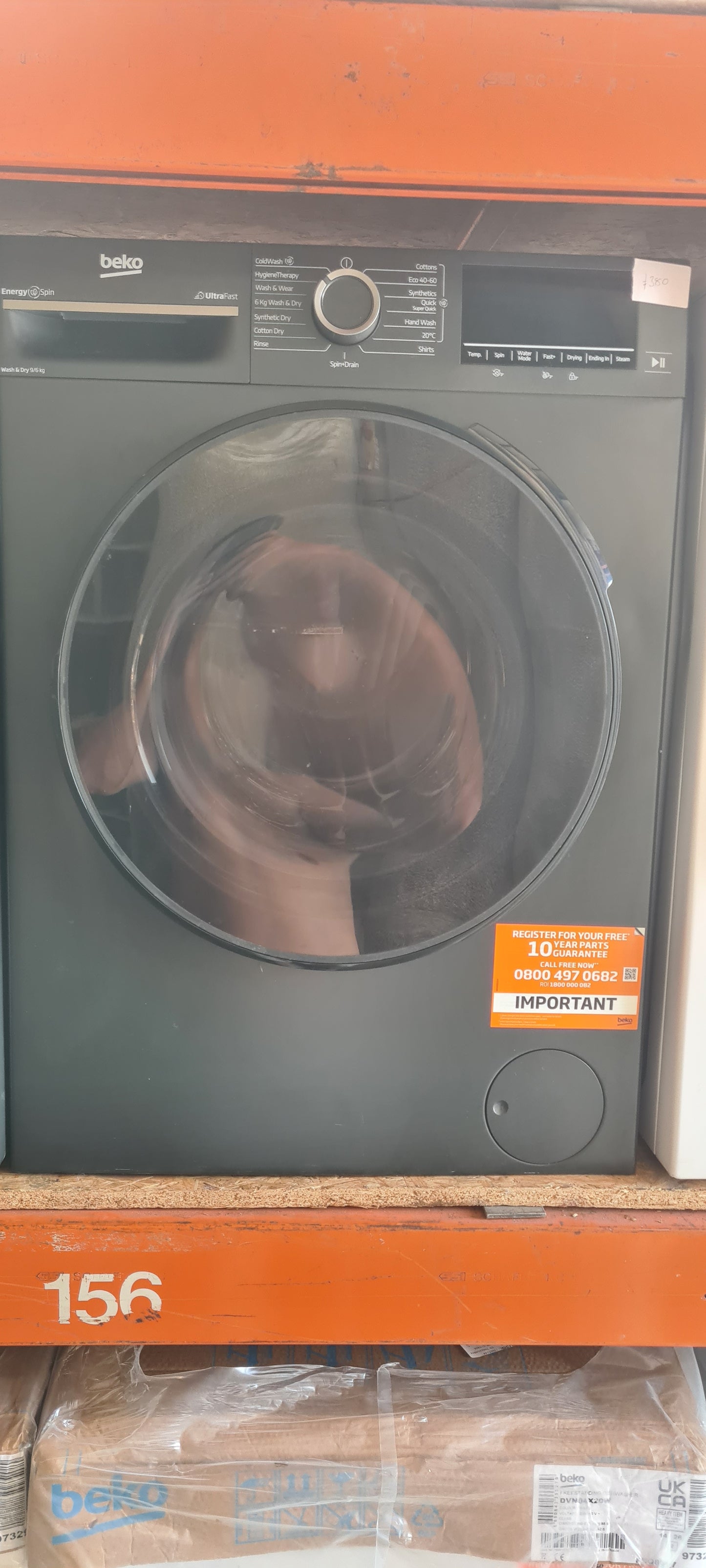 BEKO Pro BM5D59645UA 9 kg Washer Dryer - Anthracite