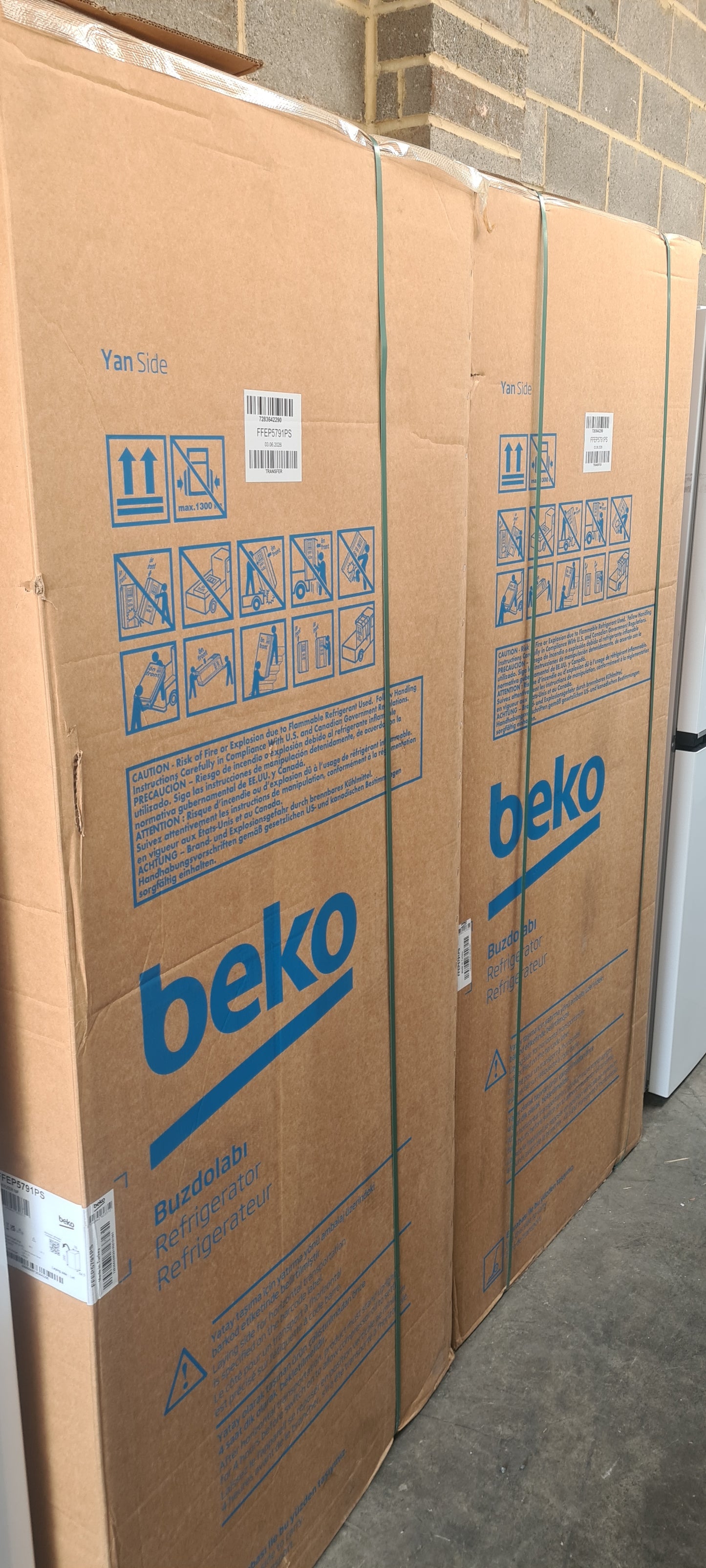 BEKO Pro FFEP5791PS Tall Freezer - Stainless Steel