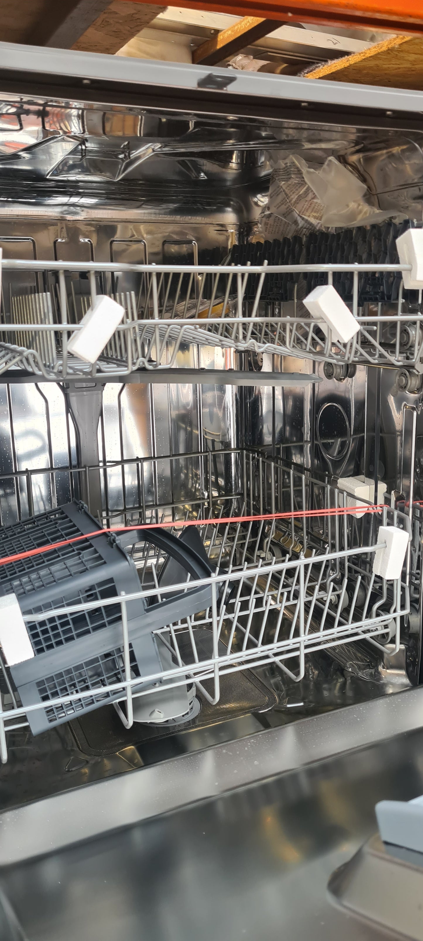 Beko DIN15X20 Integrated Full Size Dishwasher - Black Control Panel with Fixed Door Hinge Kit - E Rated