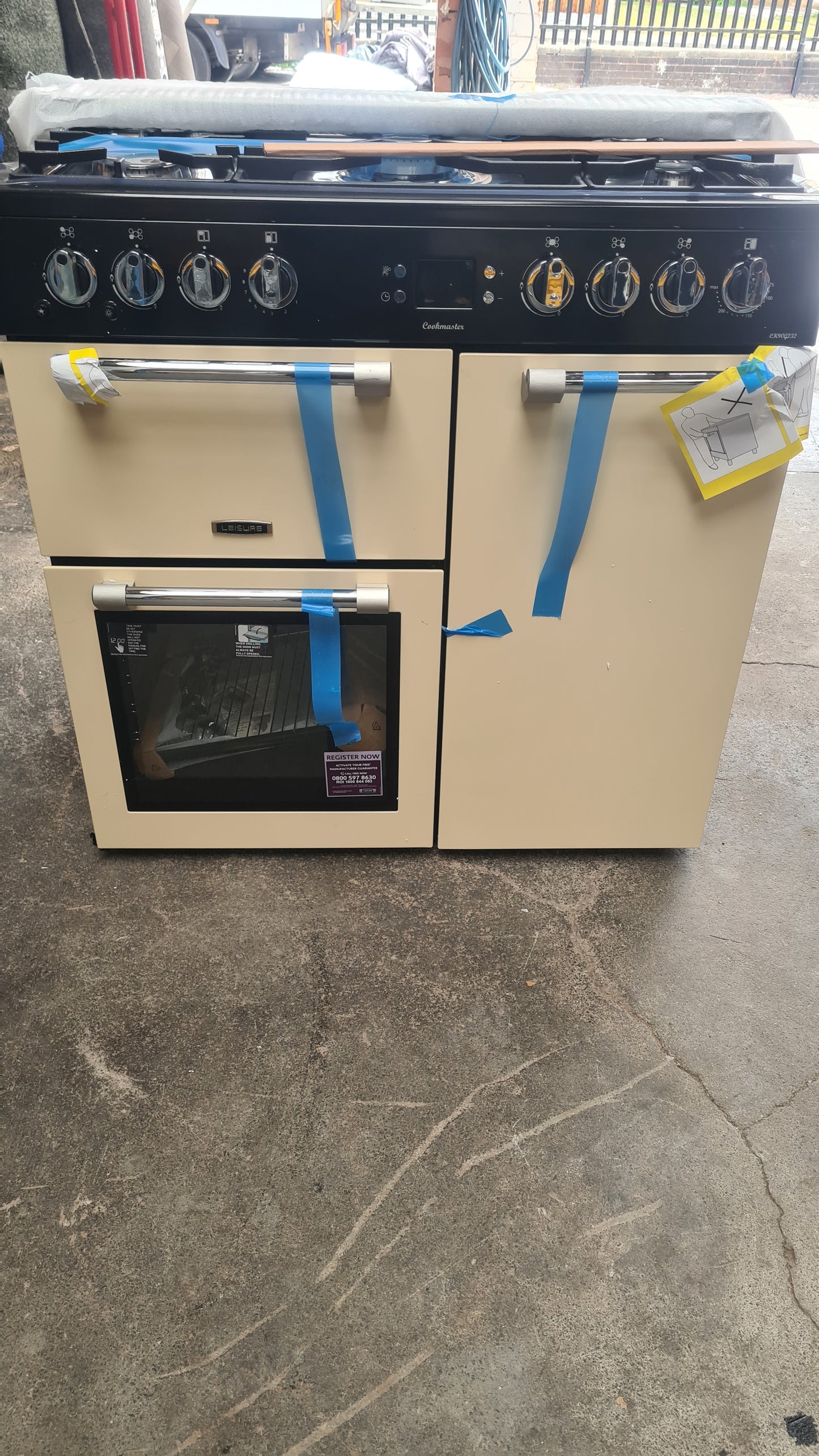Leisure Cookmaster CK90G232C 90cm Duel Fuel Range Cooker - Cream - A+/A Rated