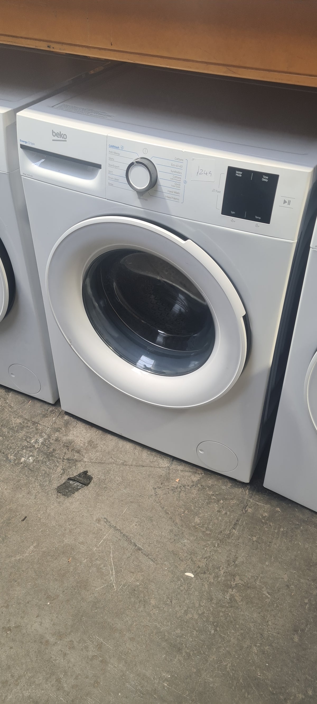 Beko EnergySpin™ BM3WT3841W 8kg Washing Machine with 1400 rpm - White - A Rated