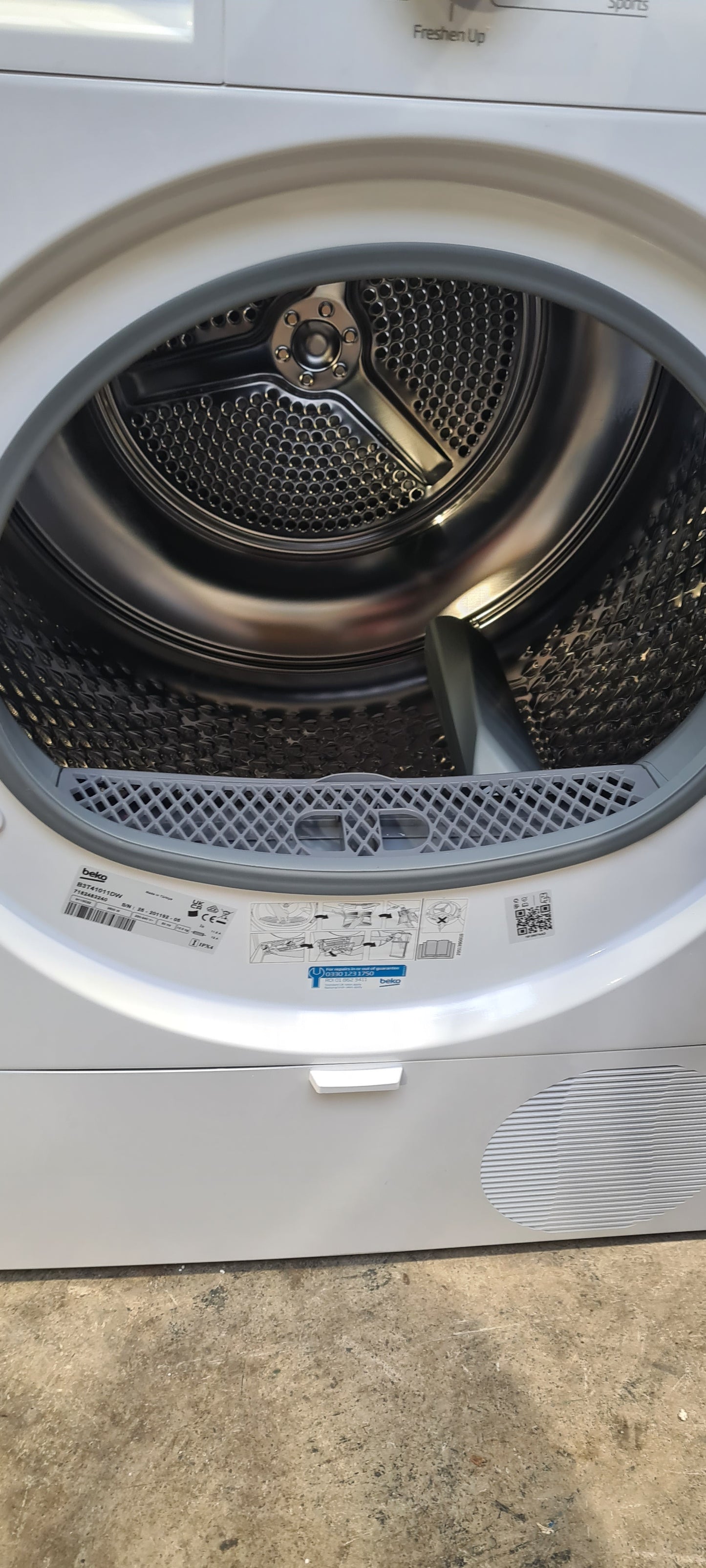 Beko B3T41011DW 10Kg Condenser Tumble Dryer - White - B Rated