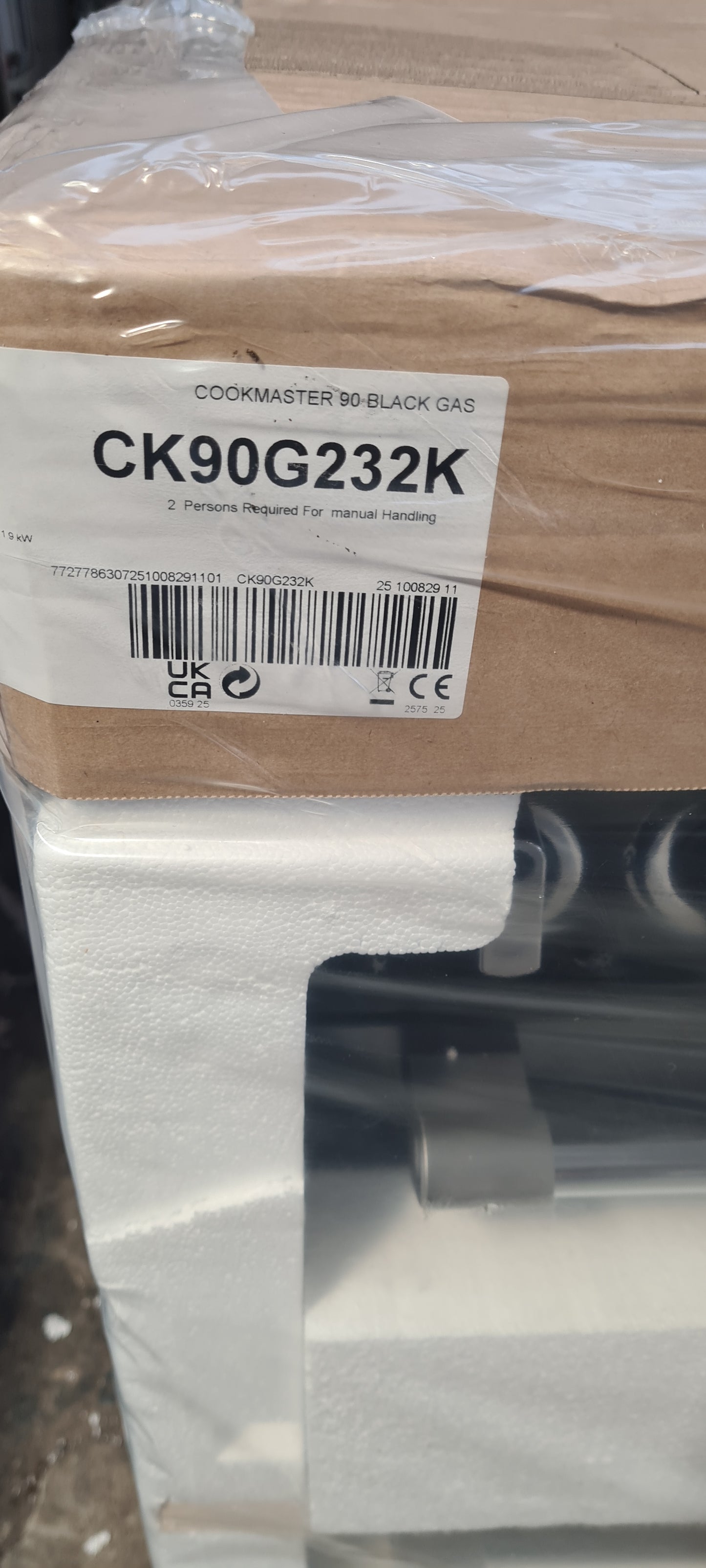 Leisure Cookmaster CK90G232K 90cm wide Gas Range Cooker - Black - A+/A Rated