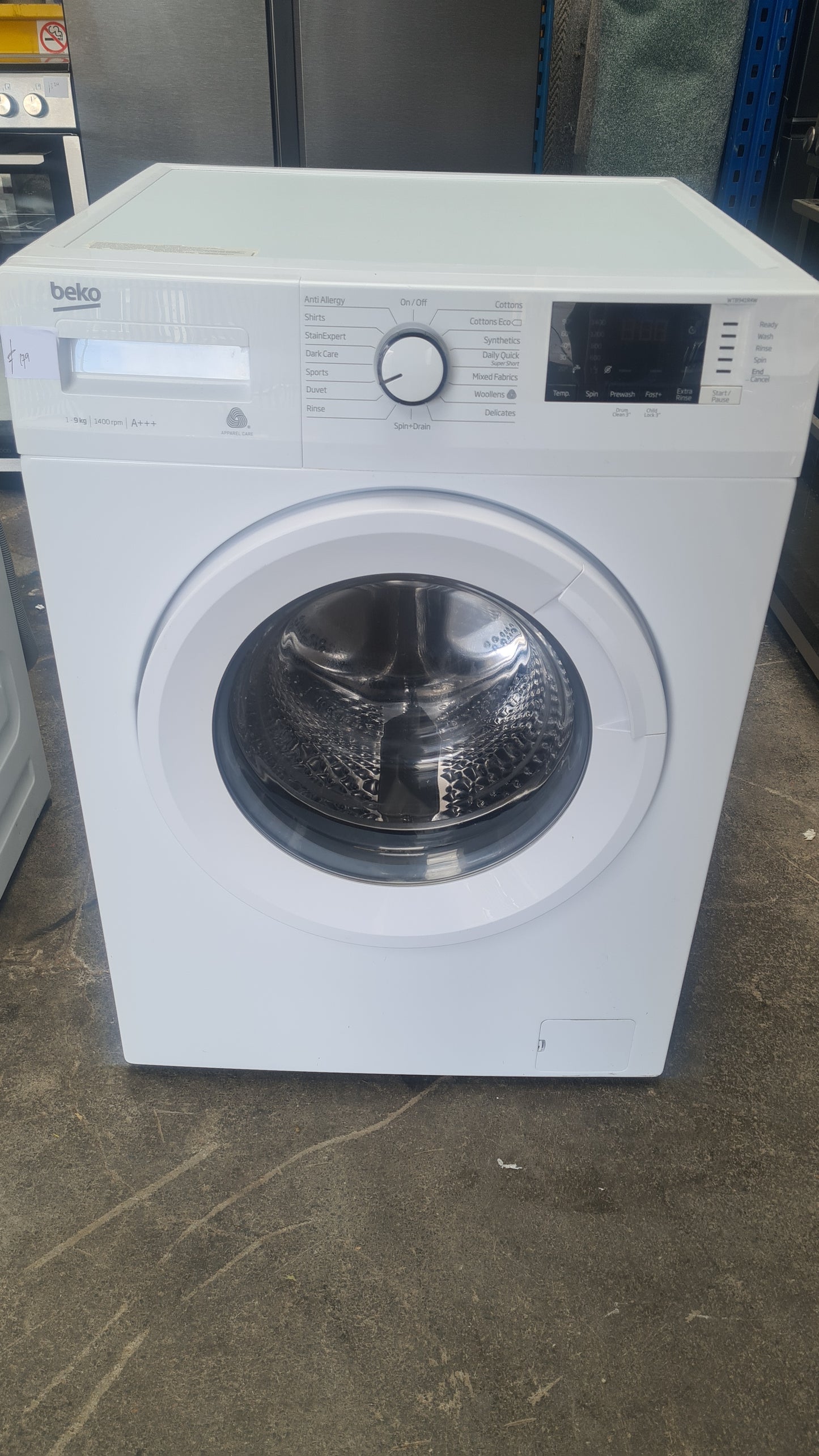 BEKO WTB941R4W 9 kg 1400 Spin Washing Machine - White Reconditioned