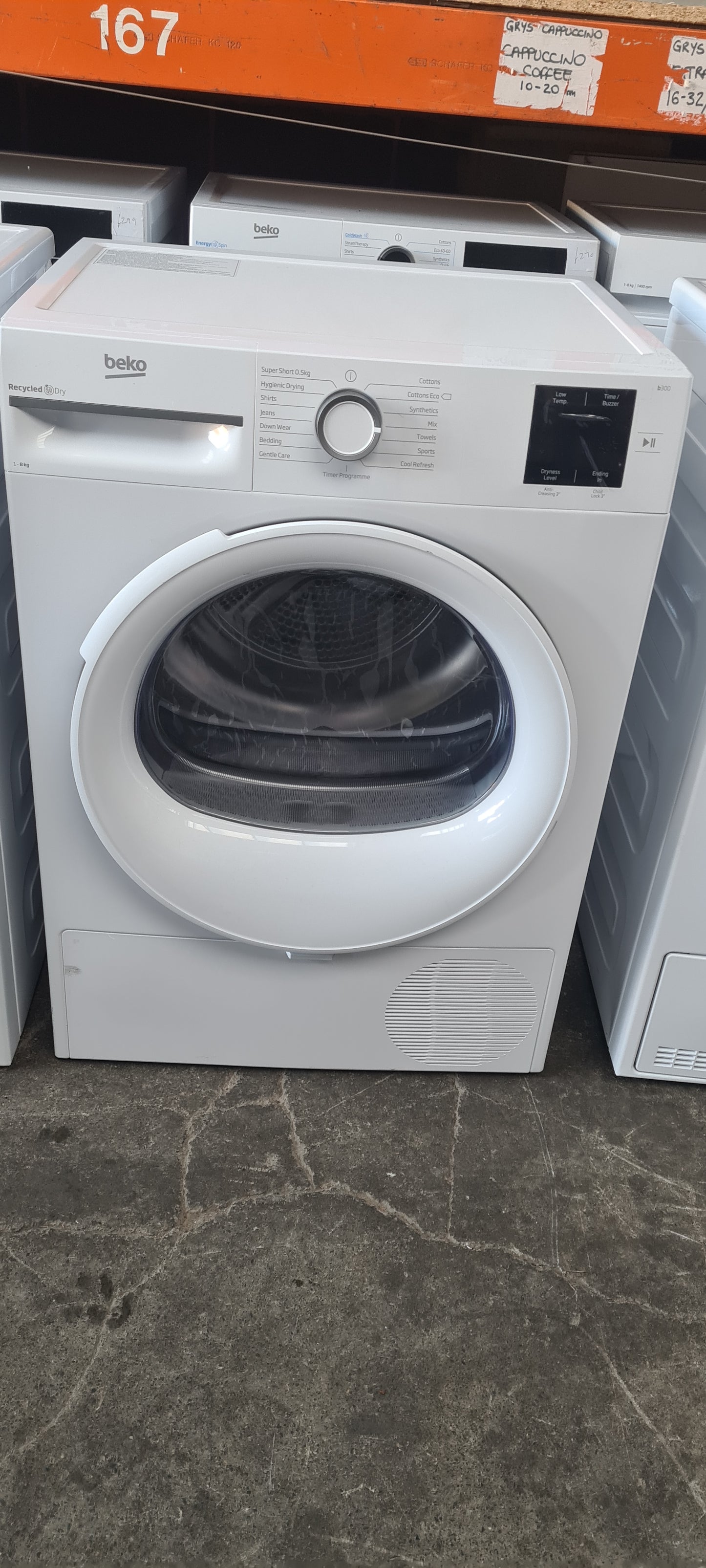 Beko SteamCure BM3T3822w 8Kg Heat Pump Tumble Dryer - White - A++ Rated
