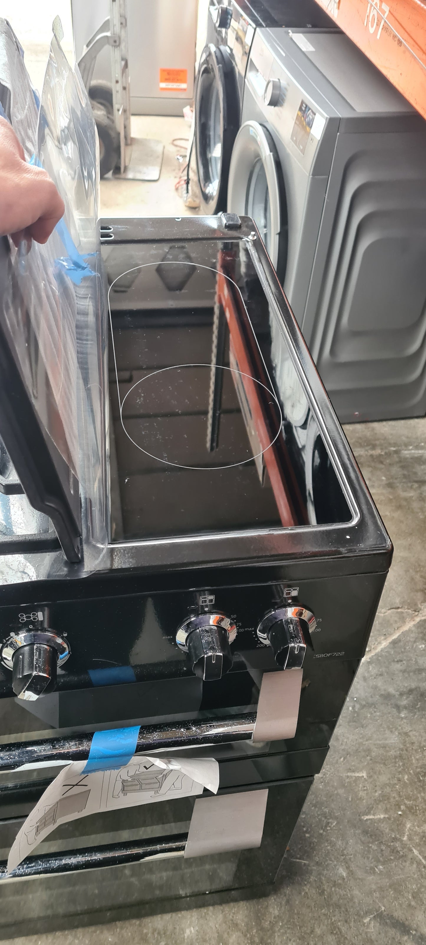 Leisure Cuisinemaster CS110F722K 110cm wide Dual Fuel Range Cooker with Gas Hob - Black - A/A/A Rated