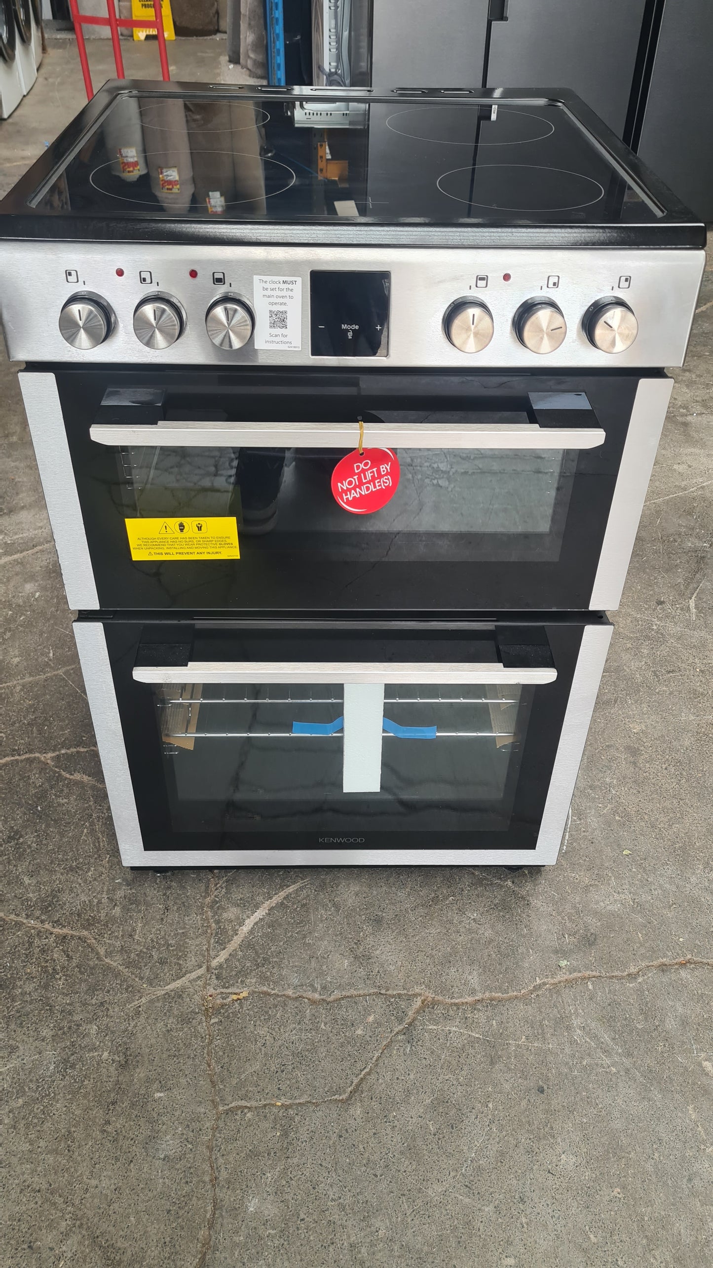 KENWOOD KDC66SS22 60 cm Electric Ceramic Cooker - Silver