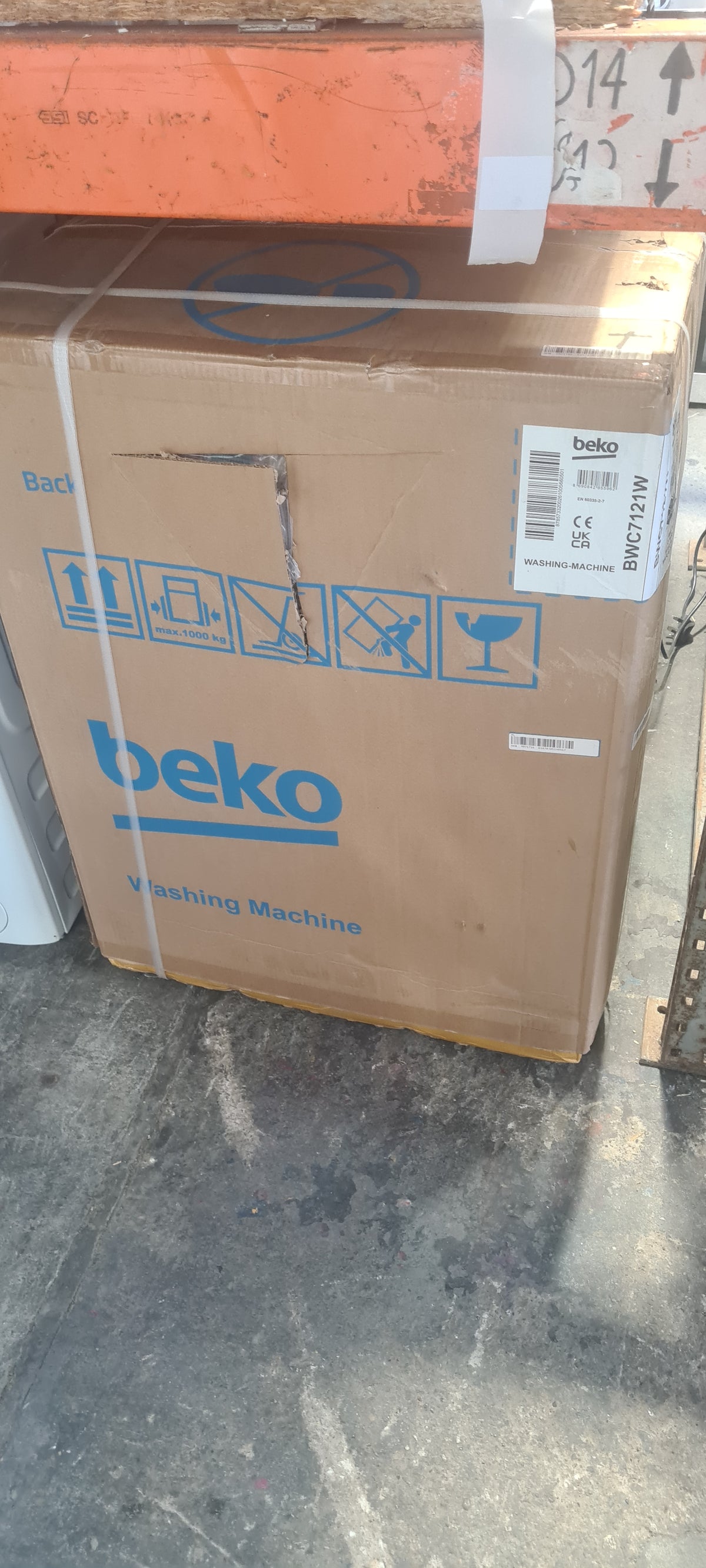 Beko BW1O3721W 7kg Washing Machine with 1200 rpm - White - A Rated
