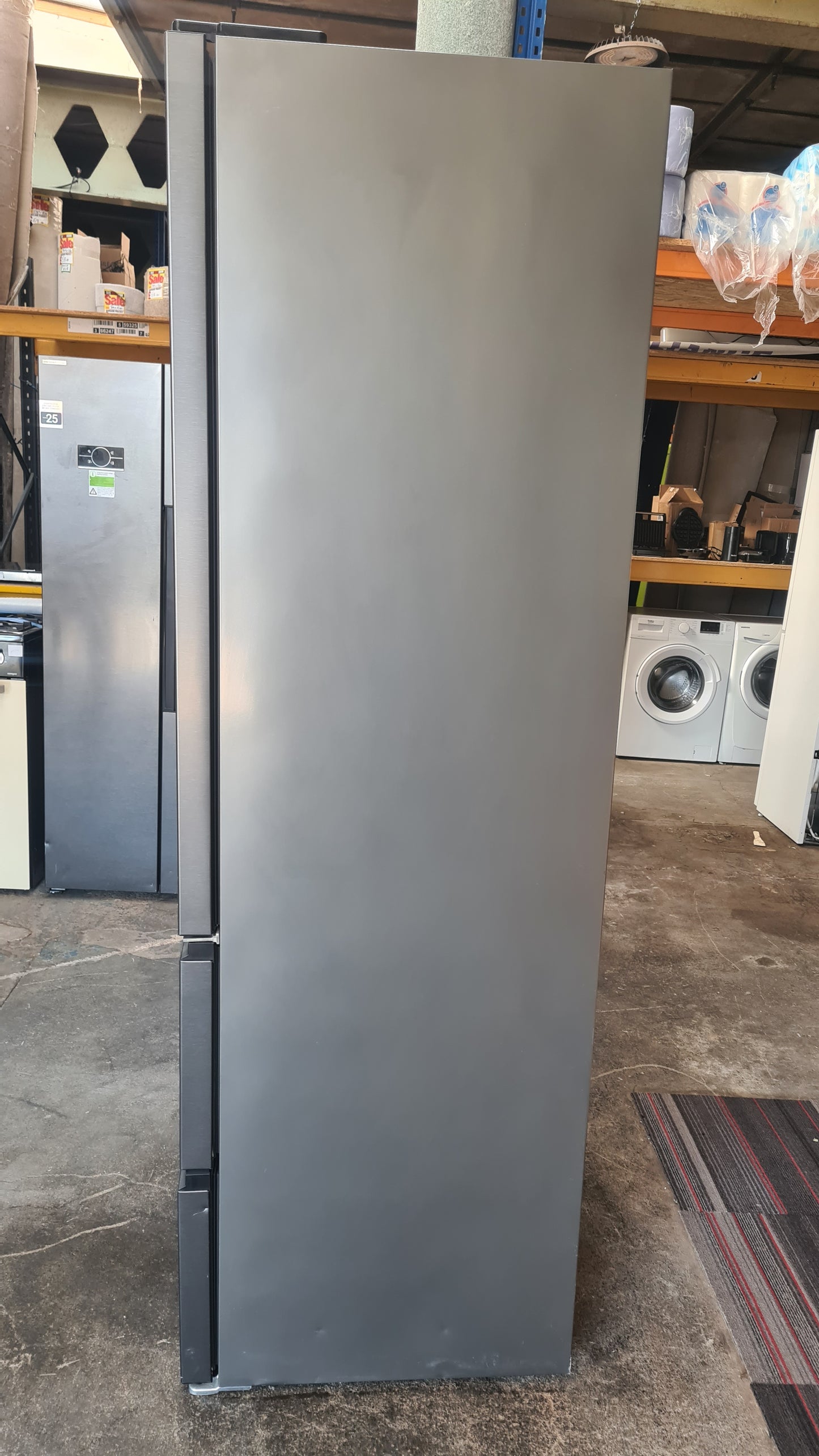 BEKO Pro HarvestFresh GNE4603VPZ 70/30 Fridge Freezer - Black Steel