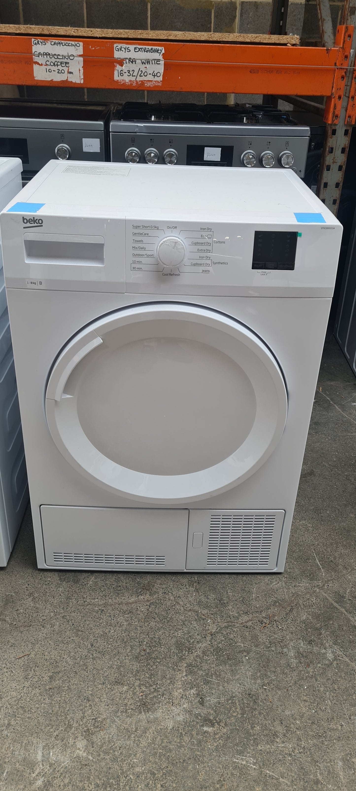 Beko DTKCE80021W 8Kg Condenser Tumble Dryer - White - B Rated