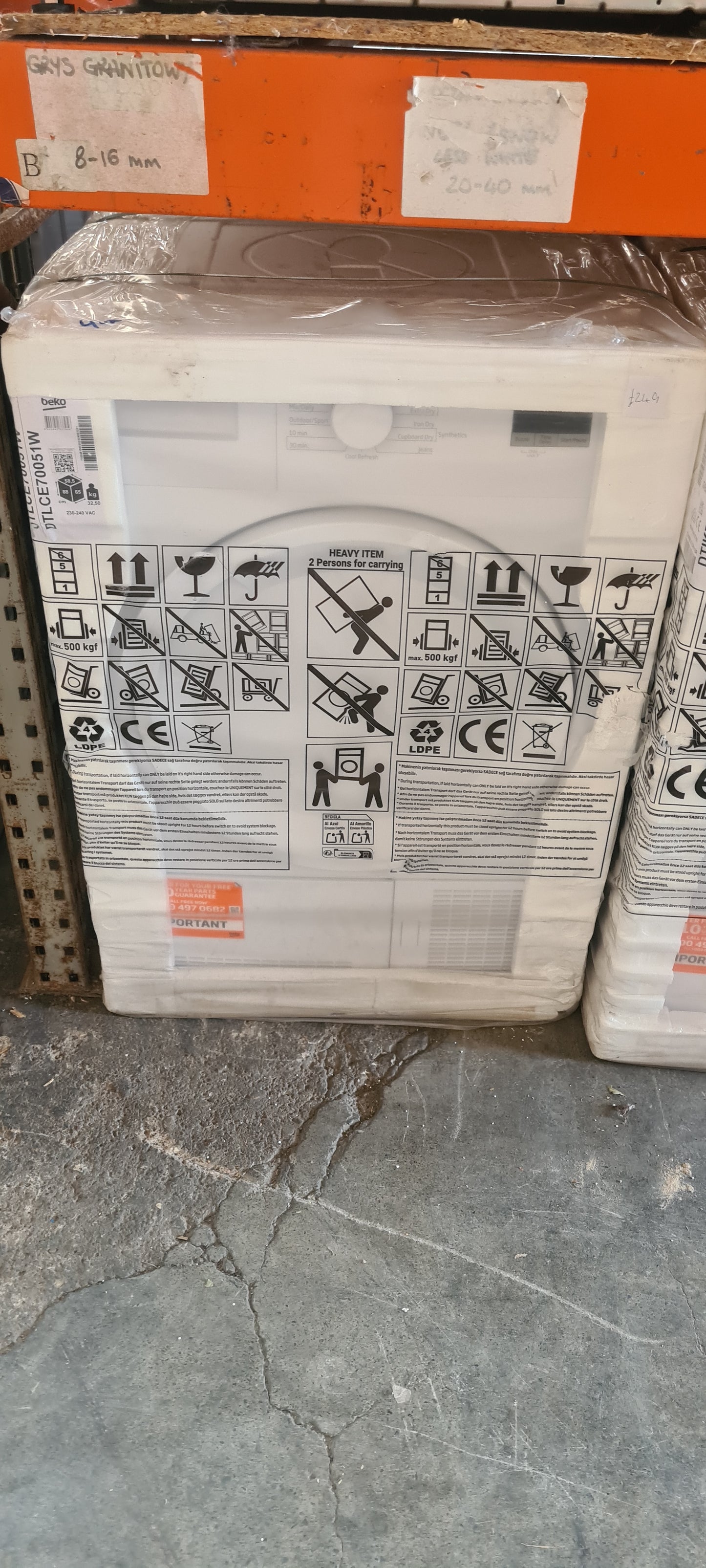 BEKO DTLCE70051W 7 kg Condenser Tumble Dryer - White
