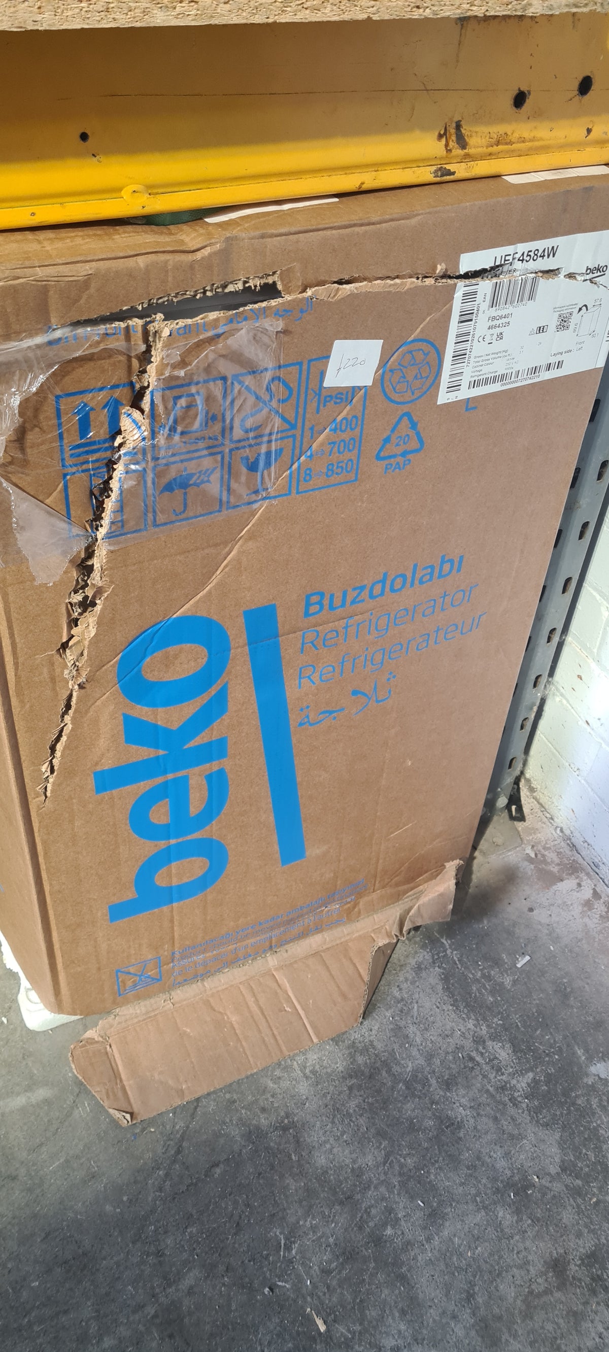 BEKO UFF4584W Undercounter Freezer - White