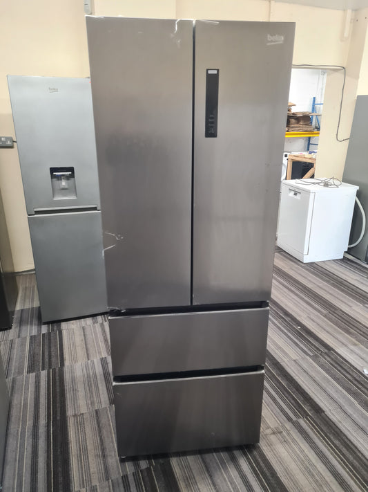 BEKO GN14790PX Fridge Freezer - Brushed Steel