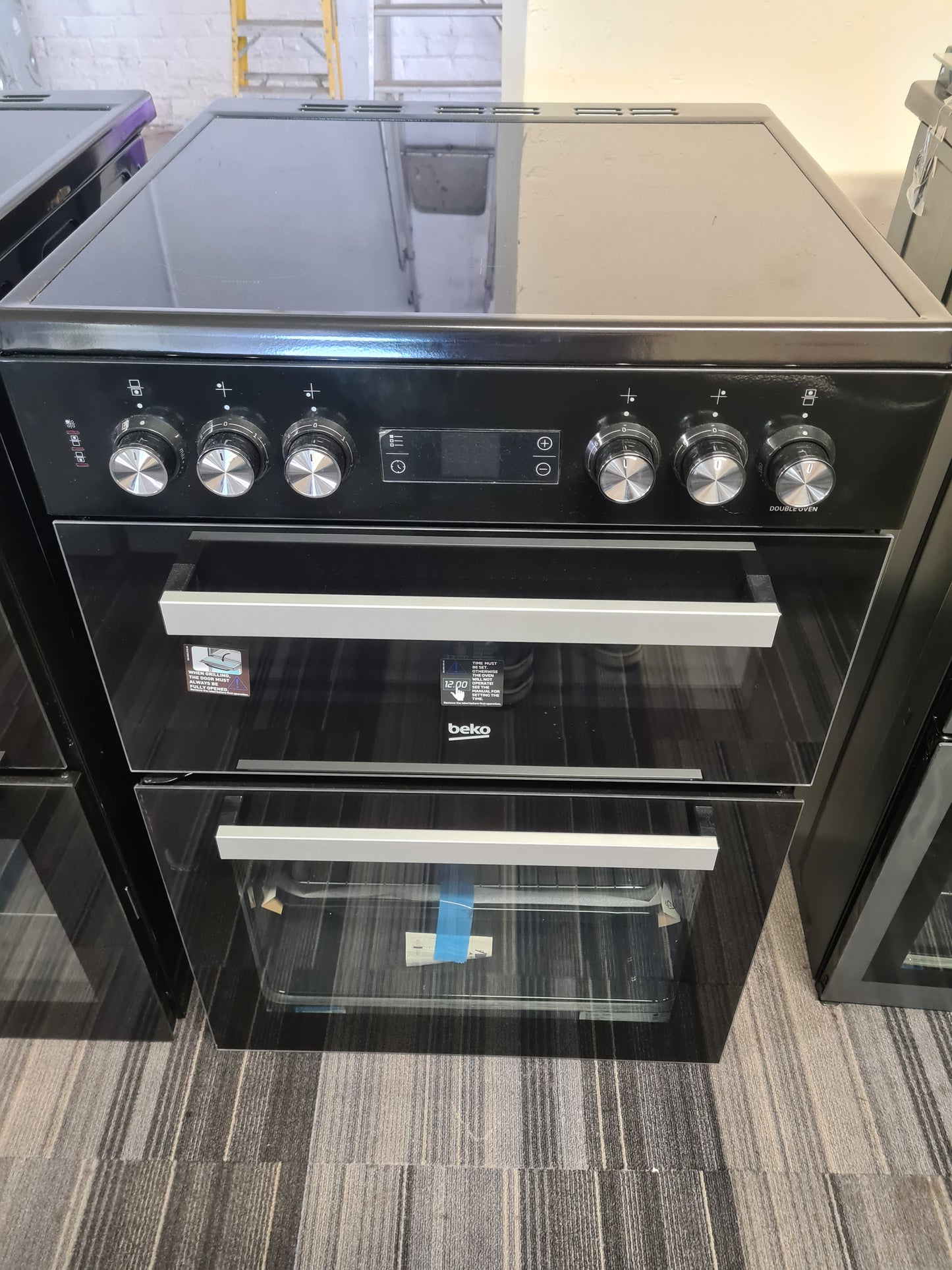 Beko KDC653K 60cm Electric Cooker with Ceramic Hob - Black - A/A Rated