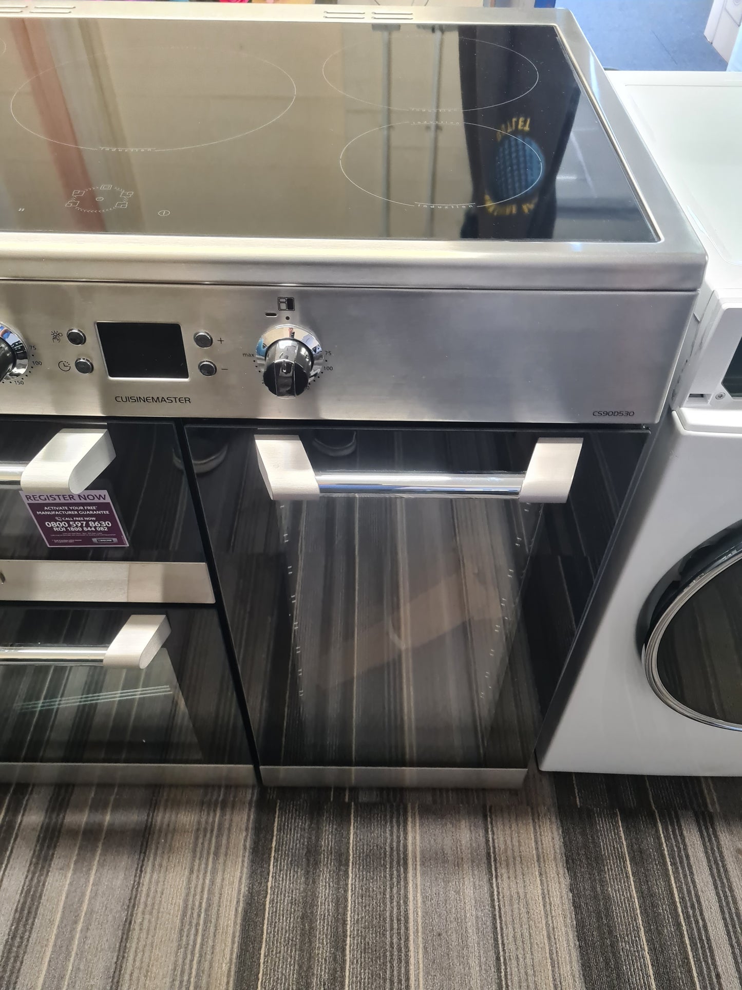 Leisure Cuisinemaster CS90D530X 90cm Electric Range Cooker with Induction Hob - Stainless Steel - A/A/A Rated