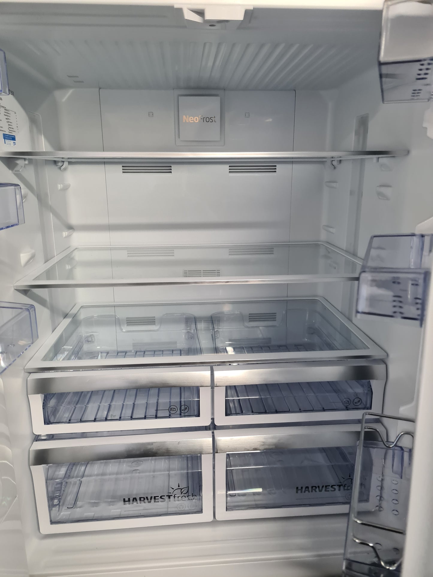 BEKO Pro HarvestFresh GNE460520DVPZ Fridge Freezer - Black Steel