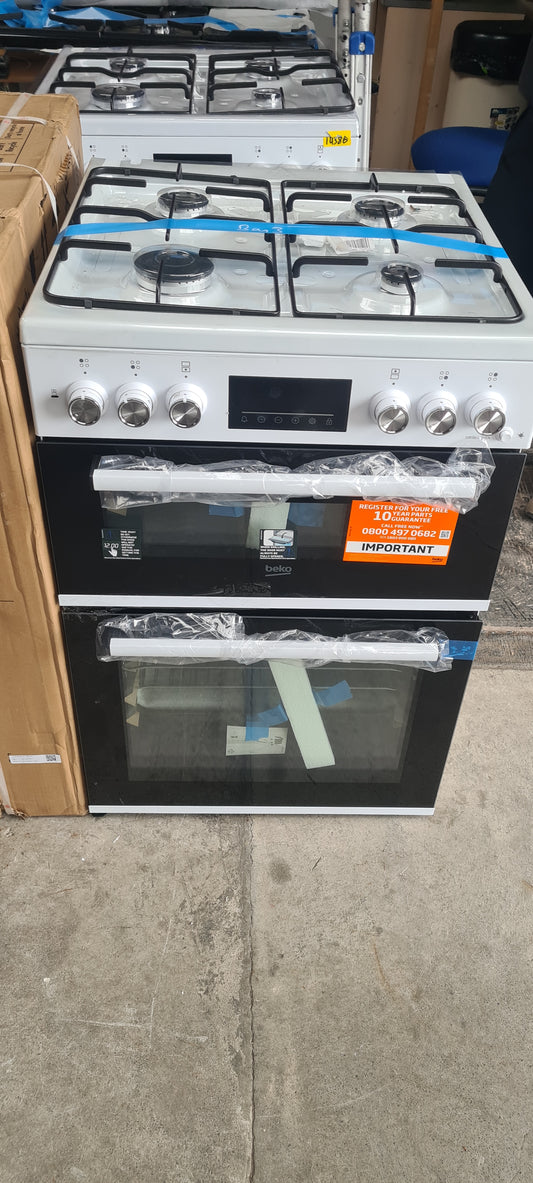 BEKO Pro FDD6231W 60 cm Dual Fuel Cooker - White