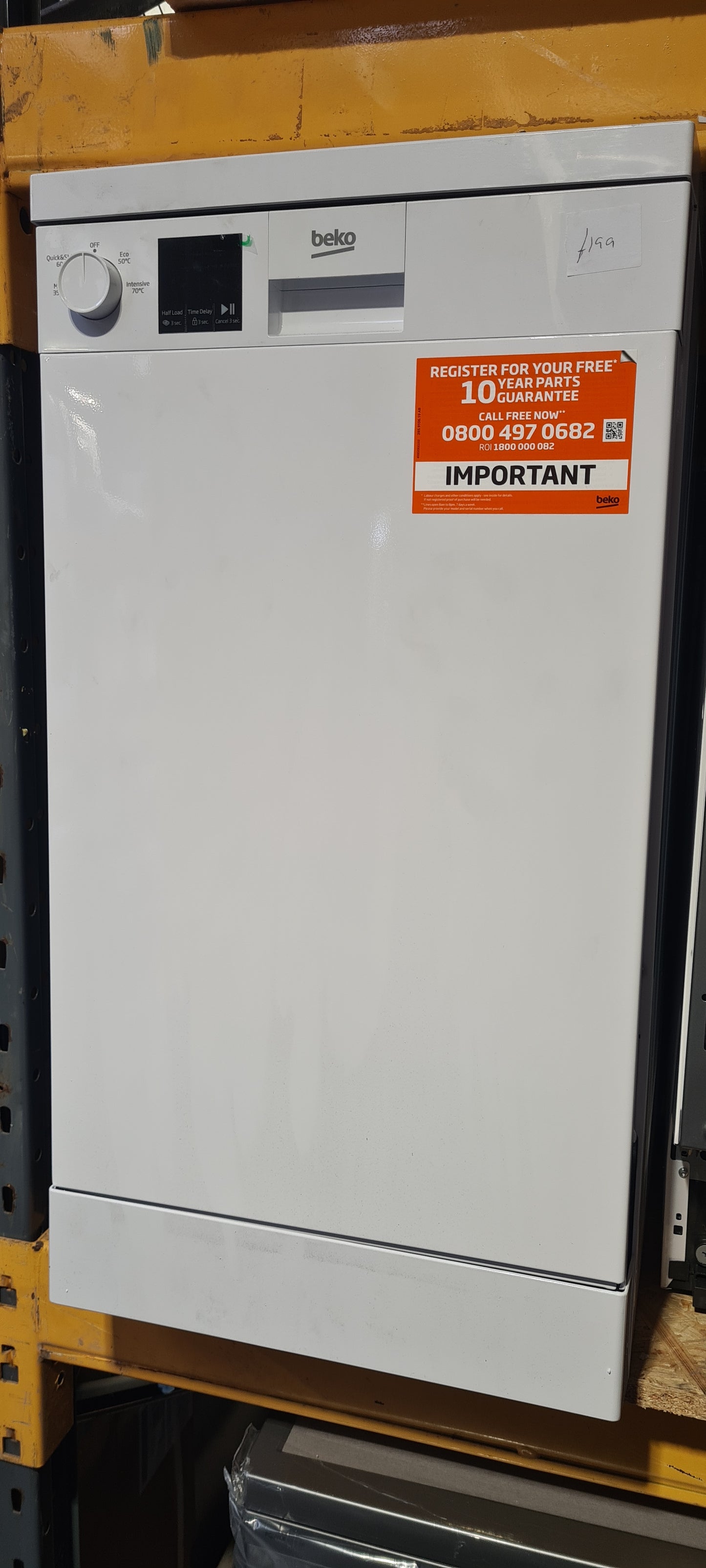 BEKO DVS04X20W Slimline Dishwasher - White
