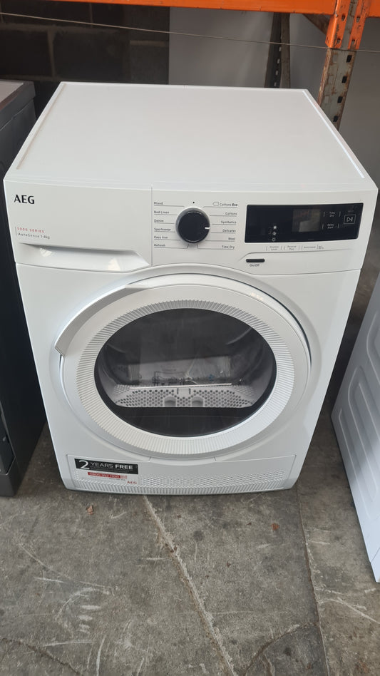 AEG 5000 Series TXH508A4R 8Kg Heat Pump Tumble Dryer - White - A++ Rated