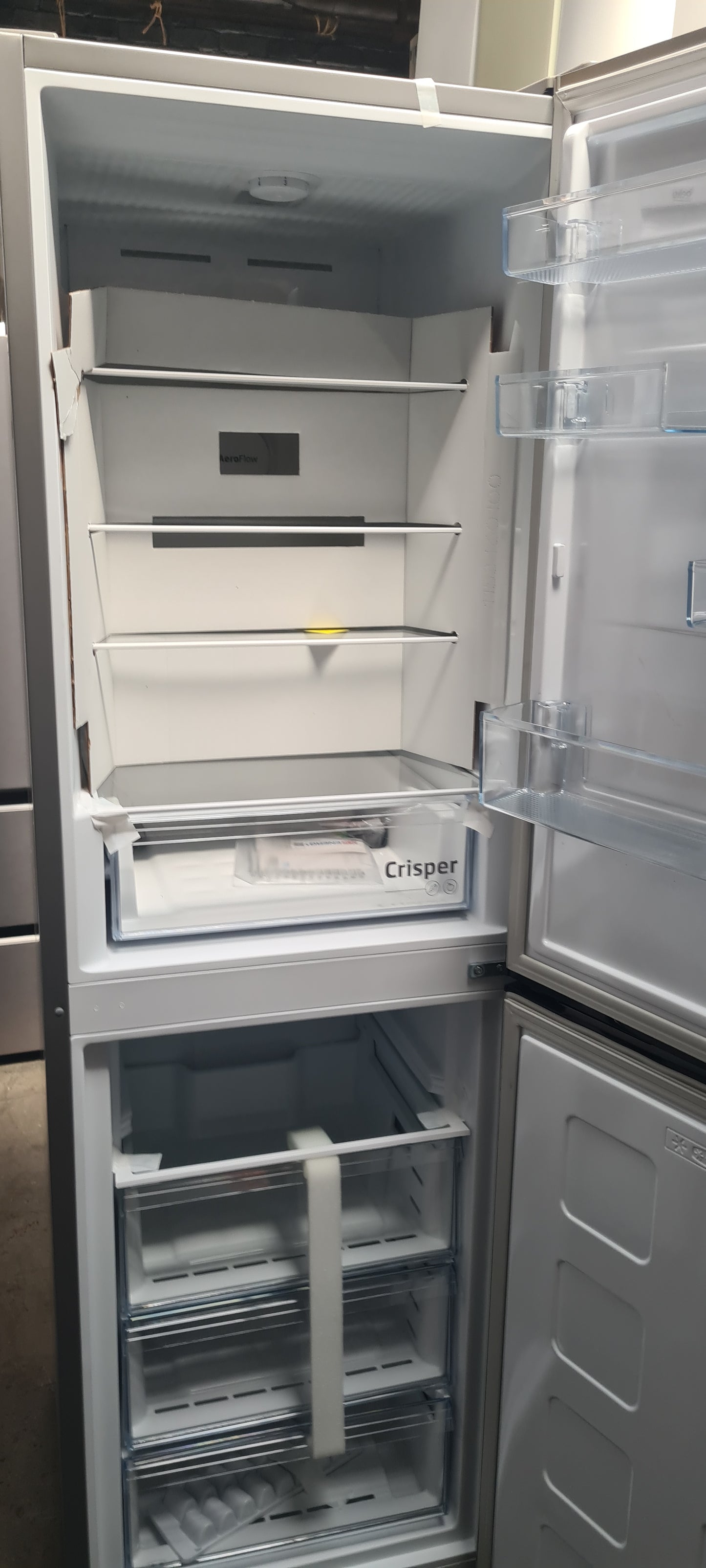 Beko AeroFlow™ NoFrost CNG4692S 192cm 50/50 Frost Free Fridge Freezer - Silver