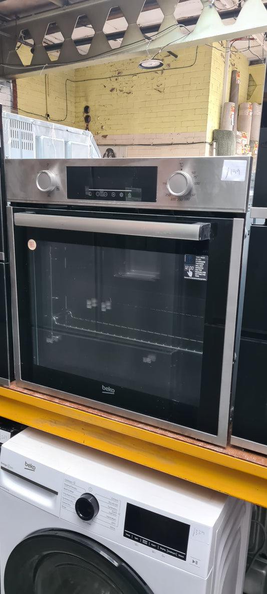 Beko 60cm Electric 72 Litre AeroPerfect Fan Single Oven - Stainless Steel - BBIF16300X