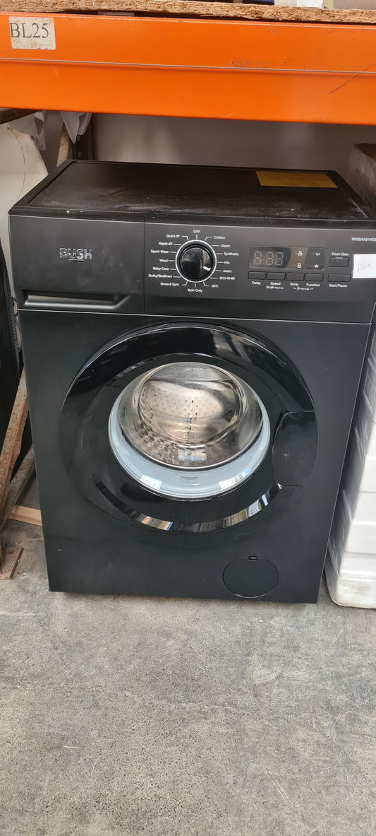 Bush WMSAA914EB 9KG 1400 Spin Washing Machine - Black