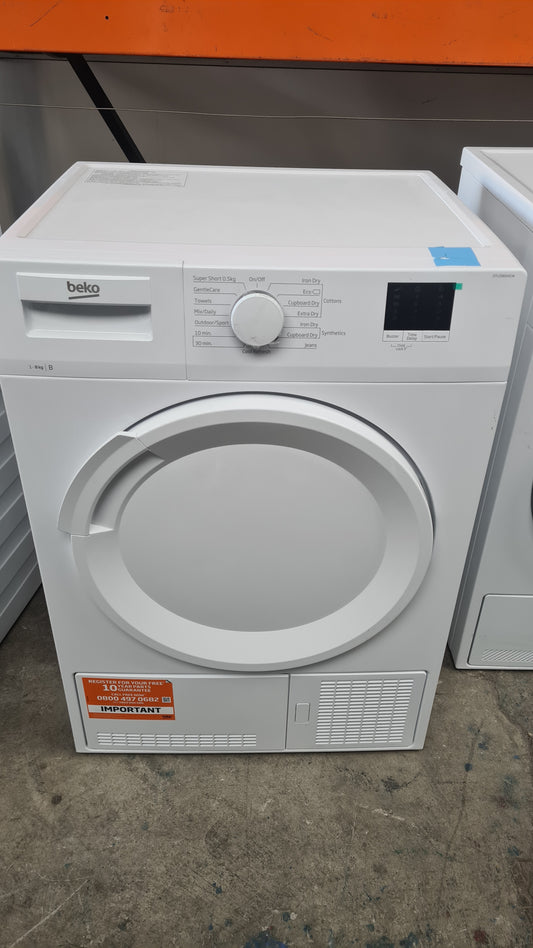 Beko DTLCE80041W 8kg Condenser Tumble Dryer - White
