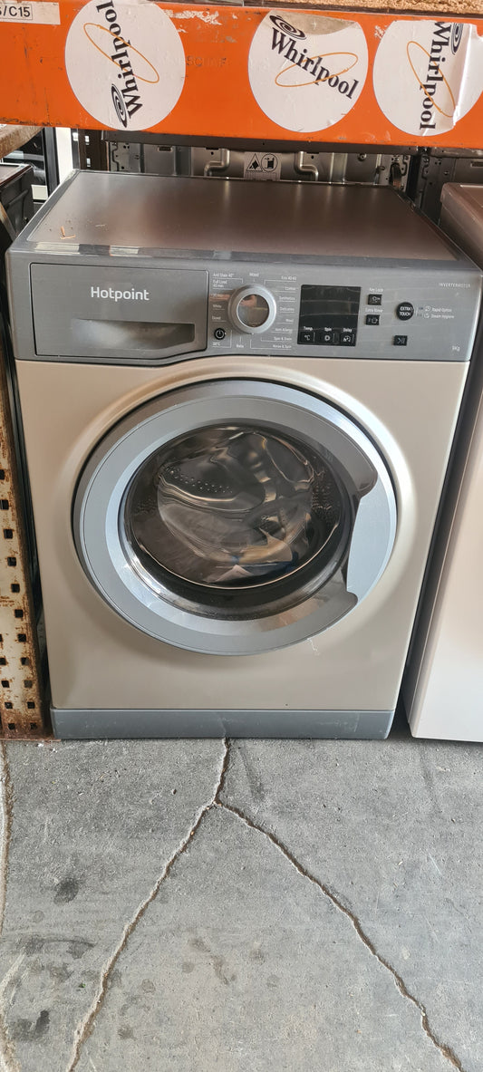 HOTPOINT Anti-stain NSWR 946 GK UK 9 kg 1400 Spin Washing Machine - Graphite