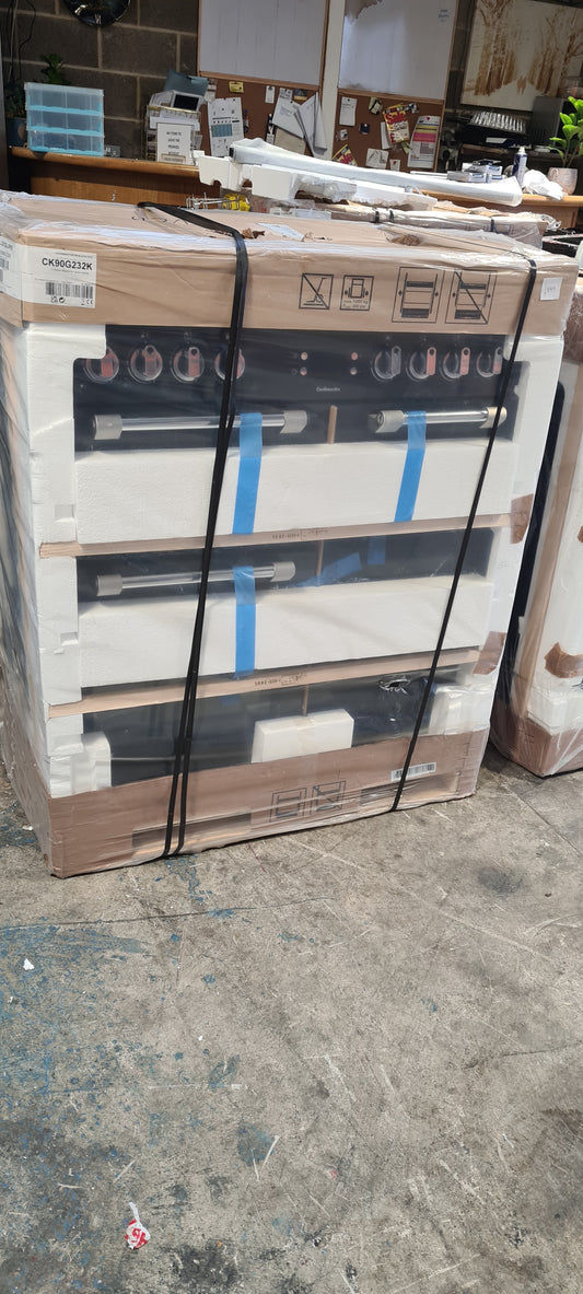 Leisure Cookmaster CK90G232K 90cm wide Gas Range Cooker - Black - A+/A Rated