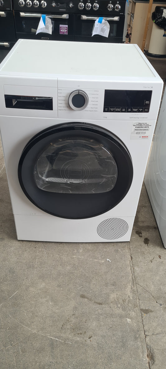 Bosch WQG24509GB 9kg Heat Pump Tumble Dryer - White