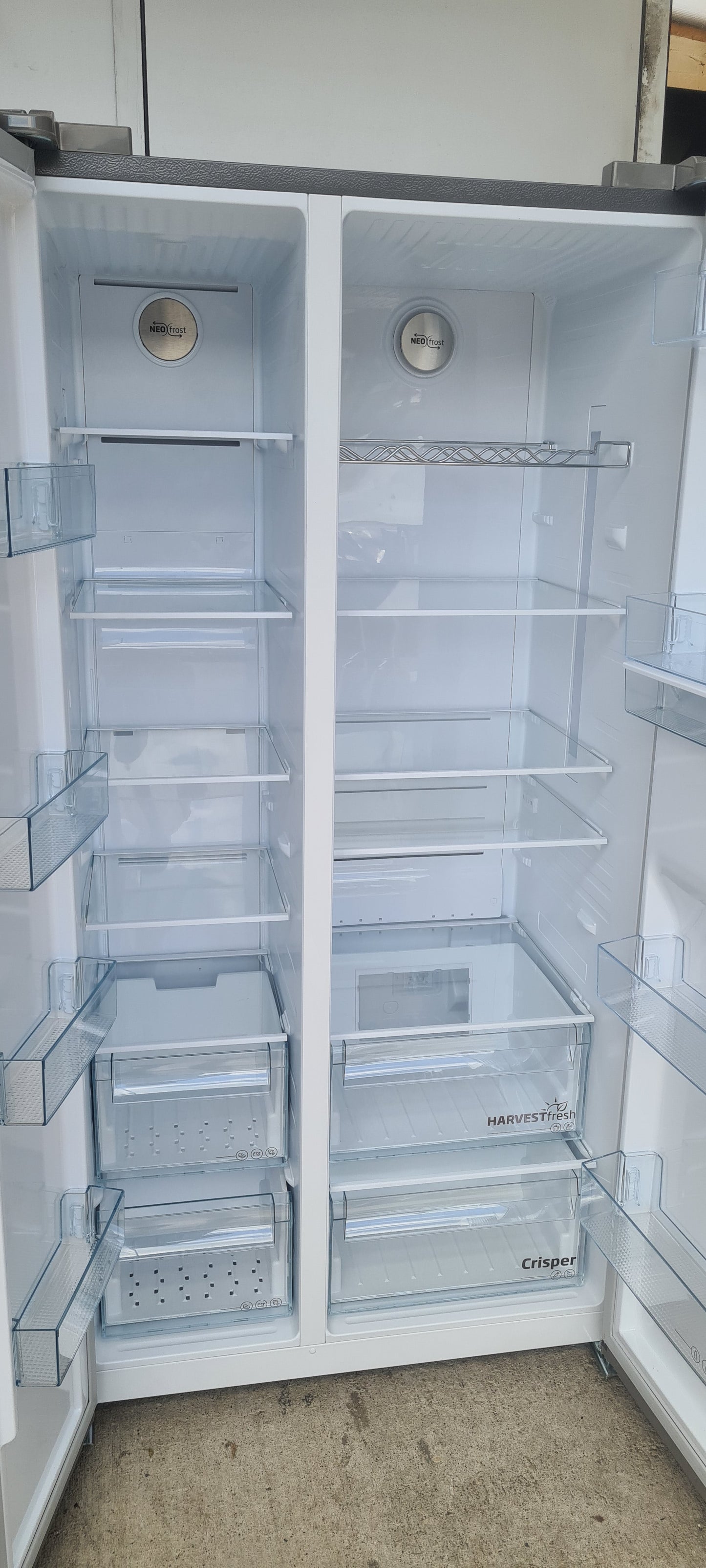 BEKO Pro HarvestFresh ASD2442VPS American-Style Fridge Freezer - Stainless Steel