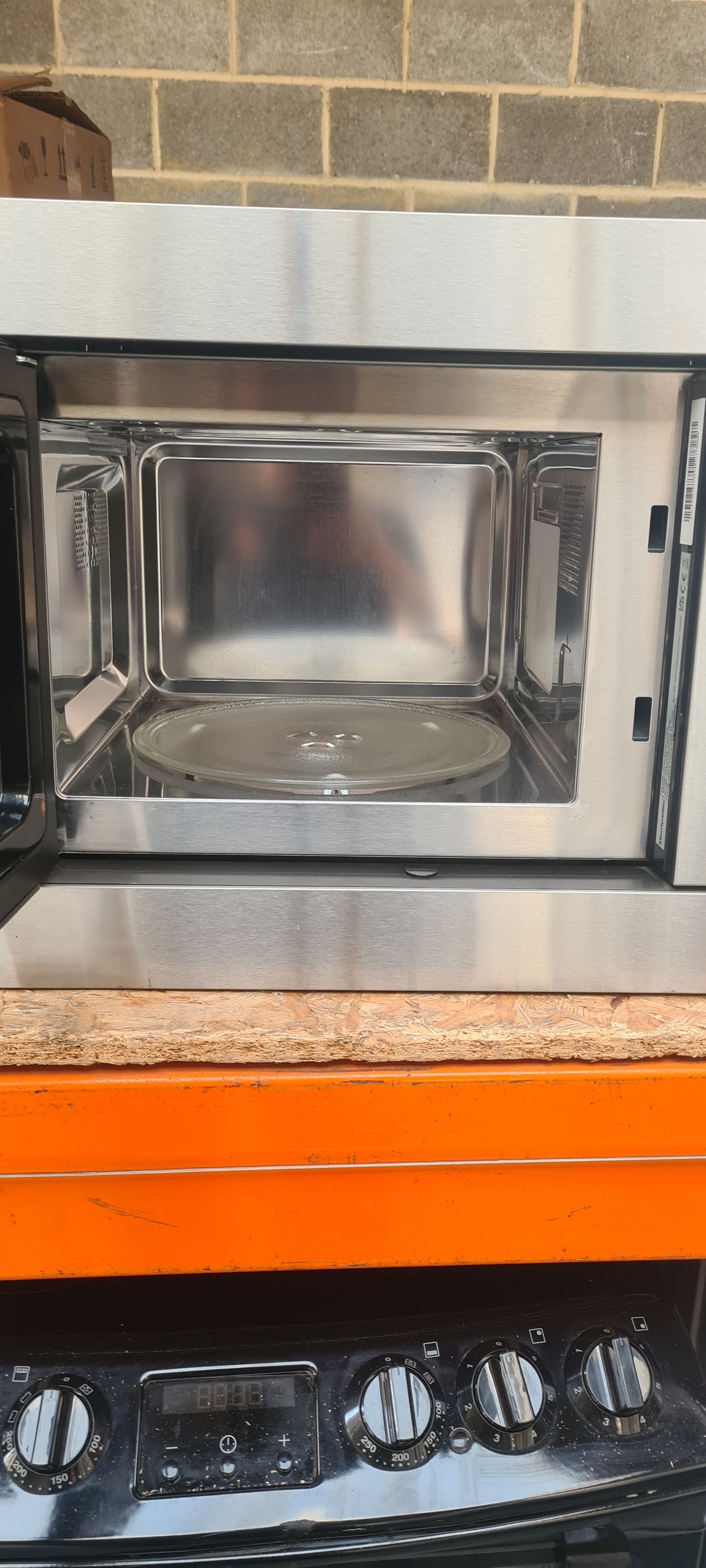 MONTPELLIER MWBi17-300 Built-in Compact Solo Microwave - Stainless Steel