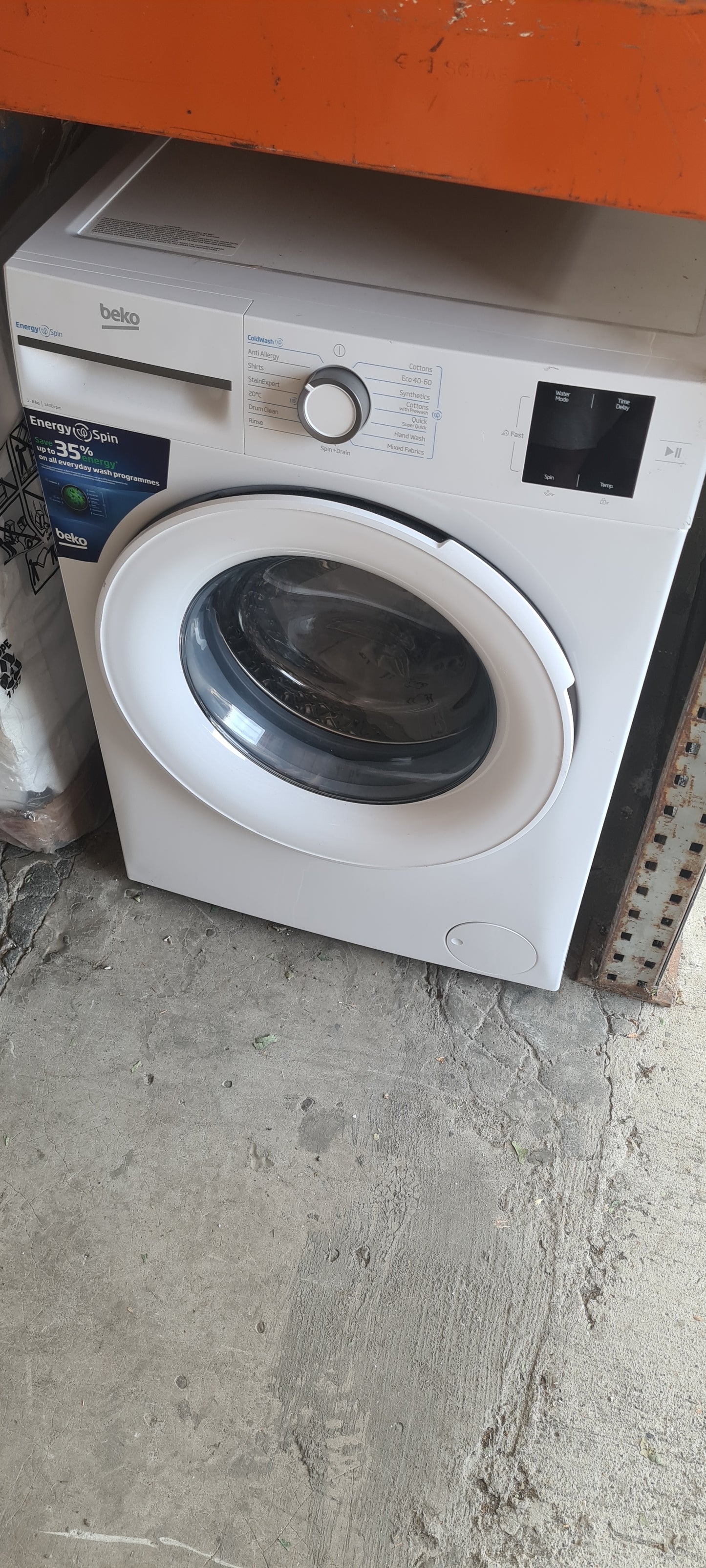 BEKO EnergySpin BM3WT3841W 8 kg 1400 Spin Washing Machine - White