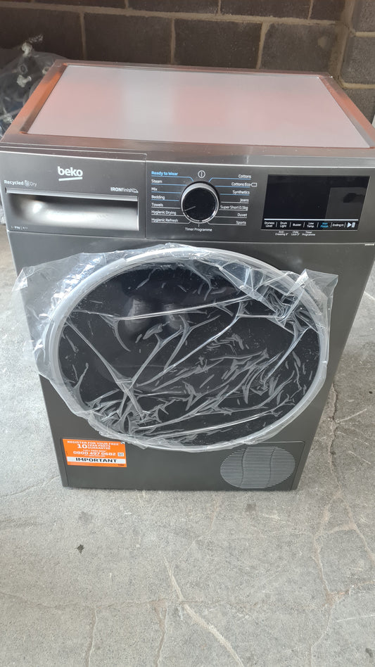 BEKO Pro Ironfinish B5T49231IG 9 kg Heat Pump Tumble Dryer - Graphite