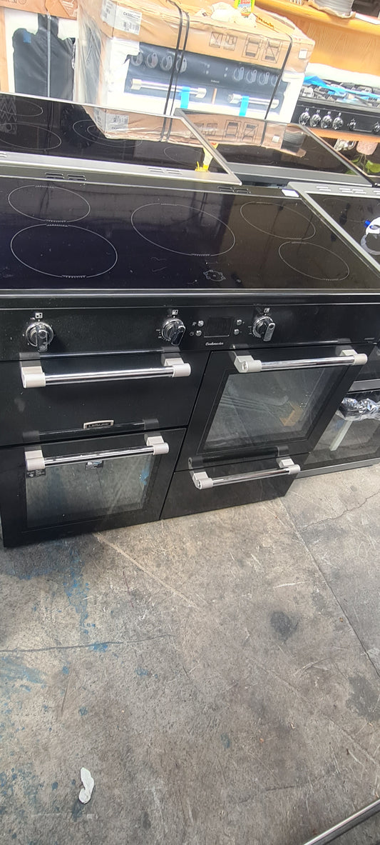 LEISURE Cookmaster CK100D210K Electric Induction Range Cooker - Black