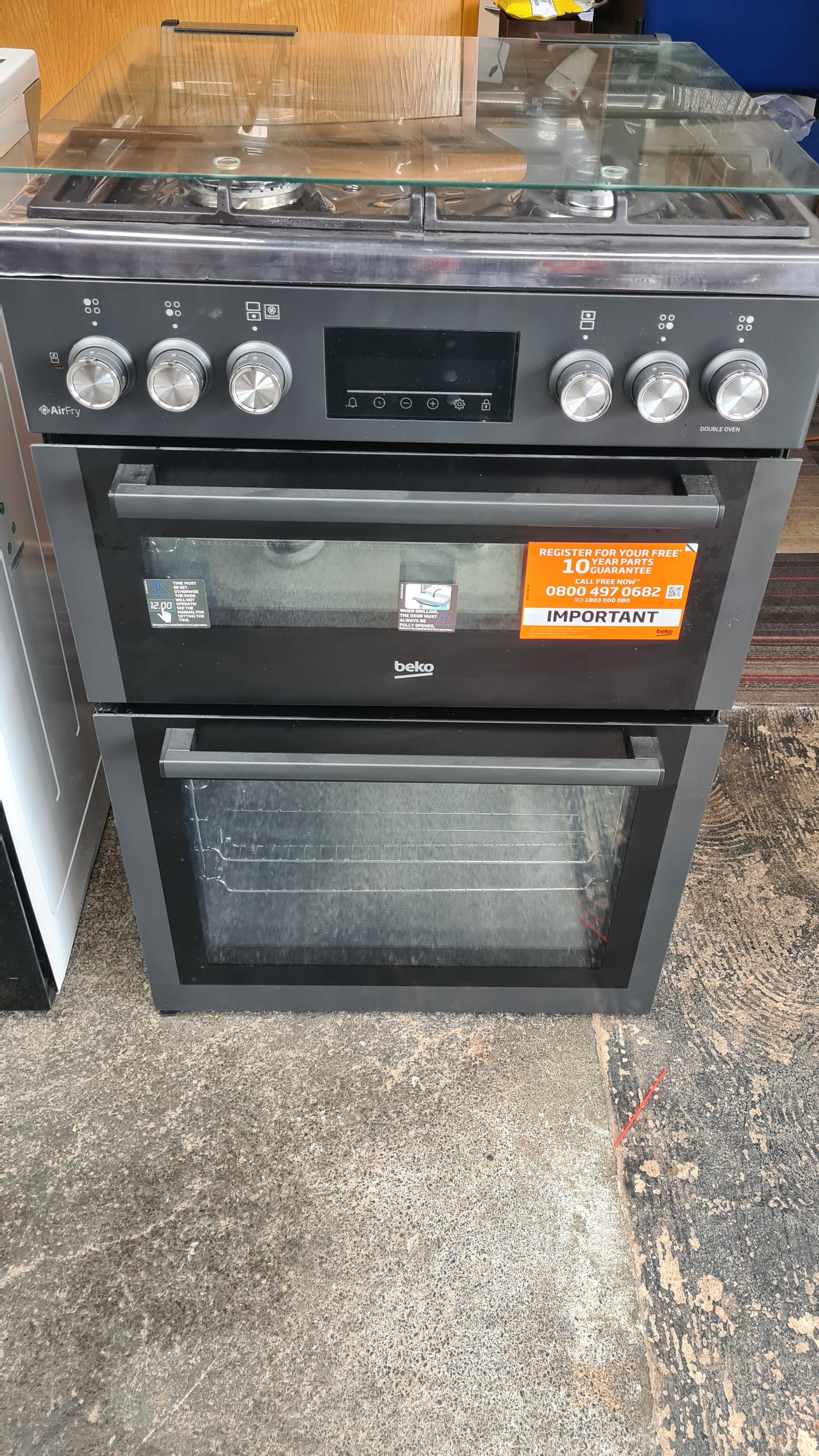BEKO Pro FDDA6272TCA 60 cm Dual Fuel Cooker - Anthracite