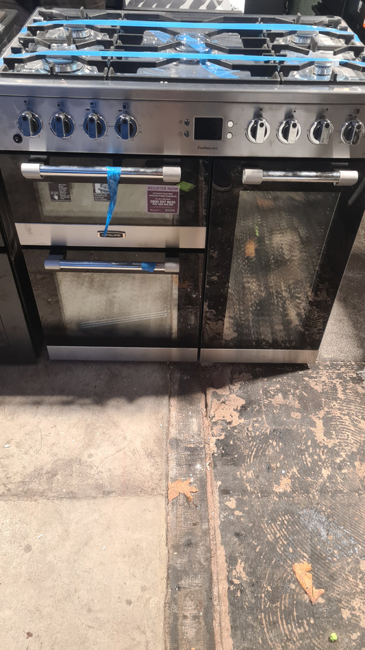 Leisure Cookmaster CK90F530X 90cm Dual Fuel Range Cooker with Gas Hob - Stainless Steel - A/A/A Rated