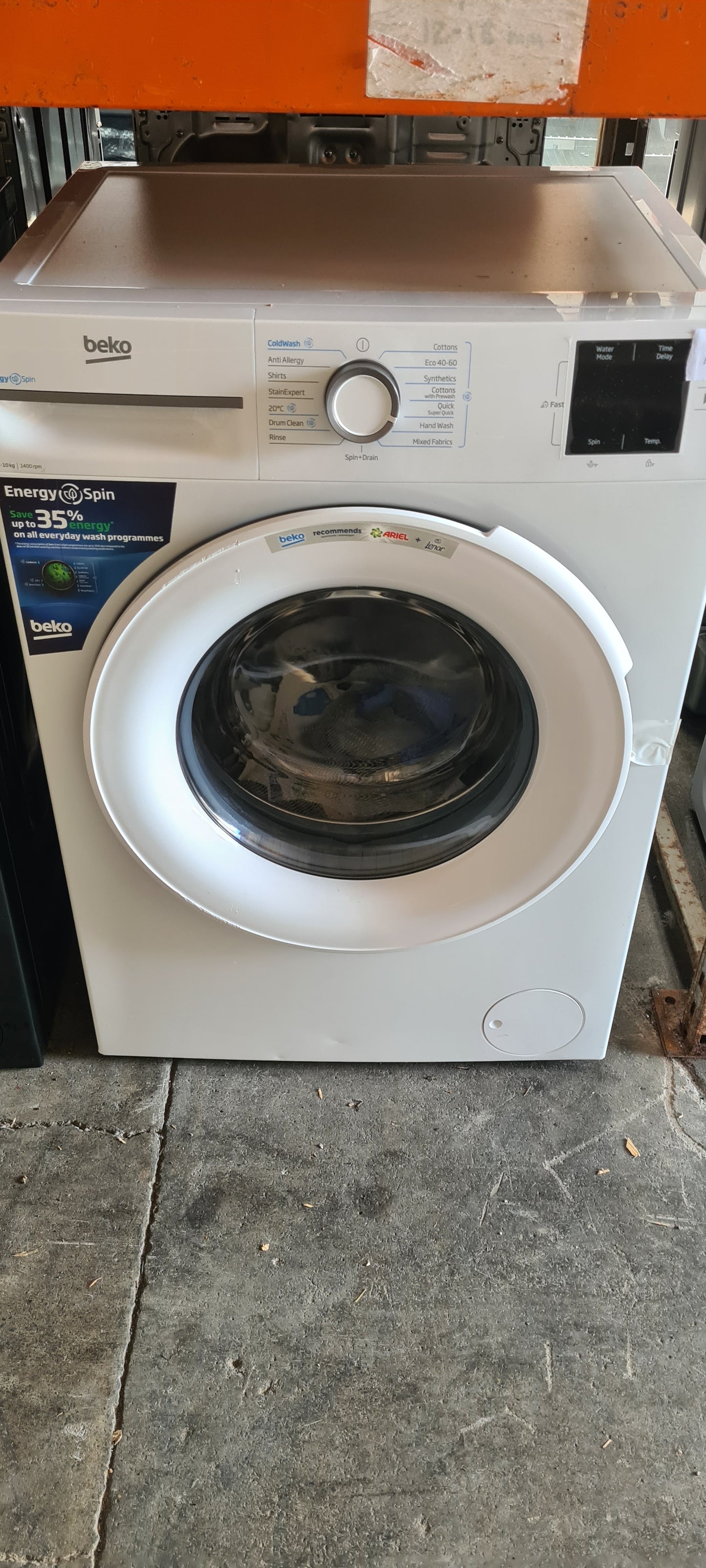 BEKO EnergySpin BM3WT31041W 10 kg 1400 Spin Washing Machine - White