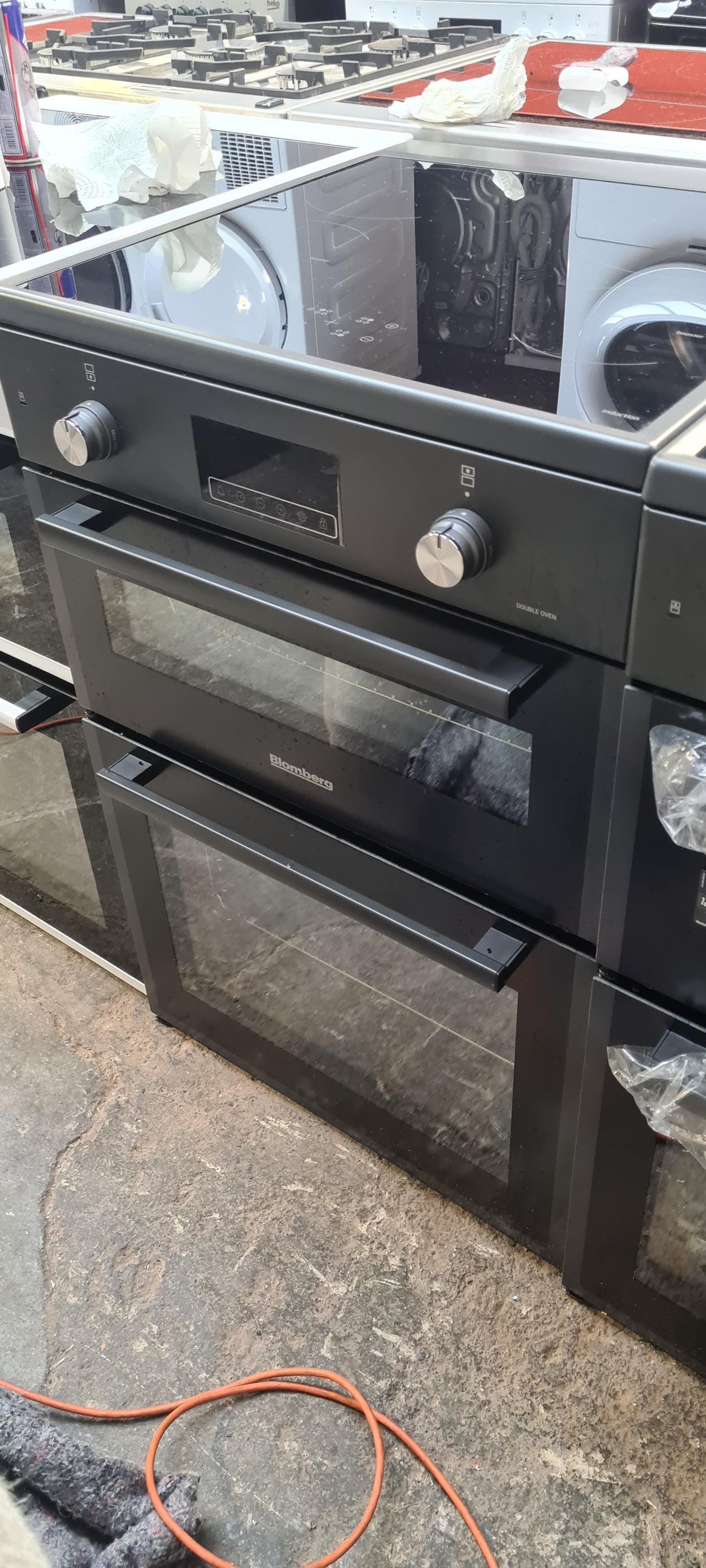 Blomberg HIRN651N 60cm Double Oven Electric Cooker with Induction Hob - Anthracite