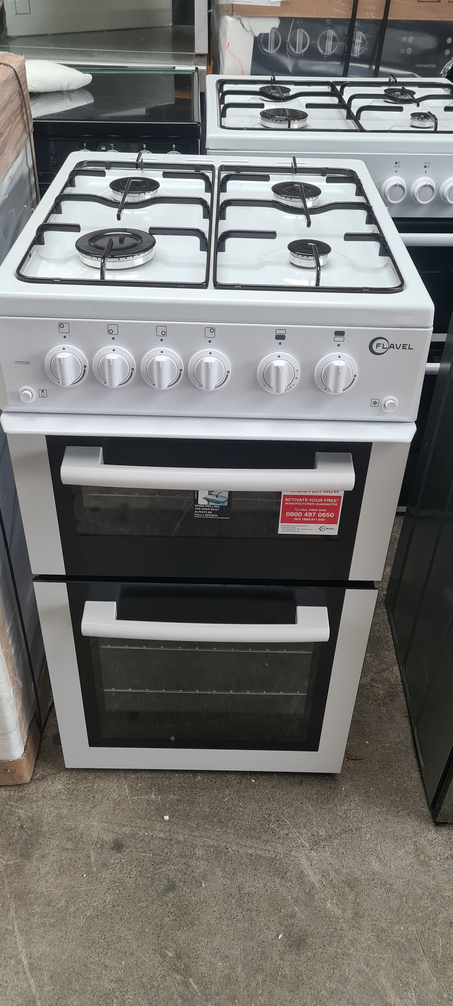 FLAVEL FTCG52W 50 cm Gas Cooker - White