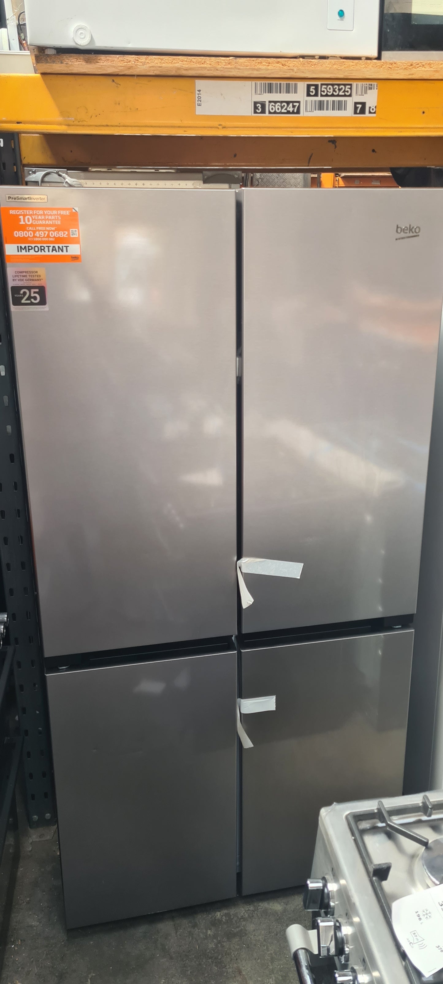 BEKO Pro HarvestFresh GN446224VPS Fridge Freezer - Stainless Steel
