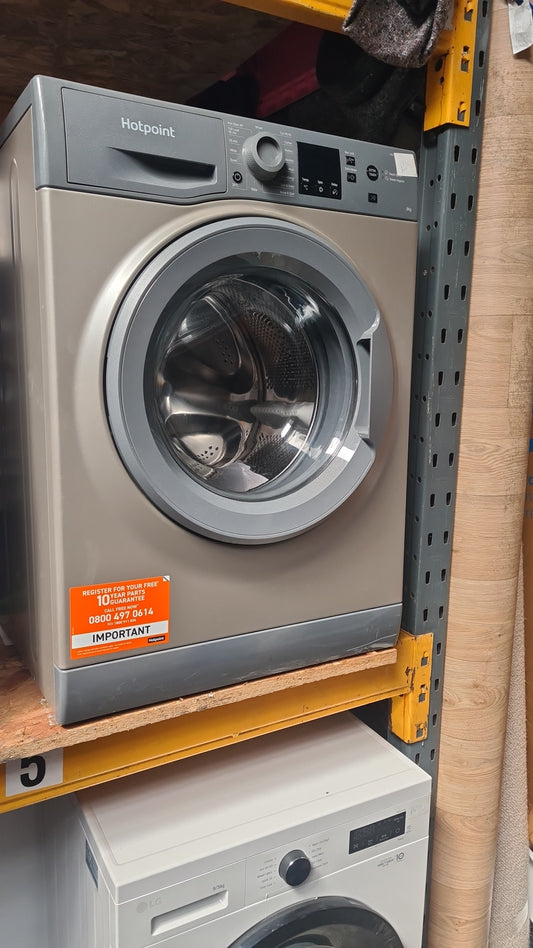 HOTPOINT Anti-stain NSWR 946 GK UK 9 kg 1400 Spin Washing Machine - Graphite