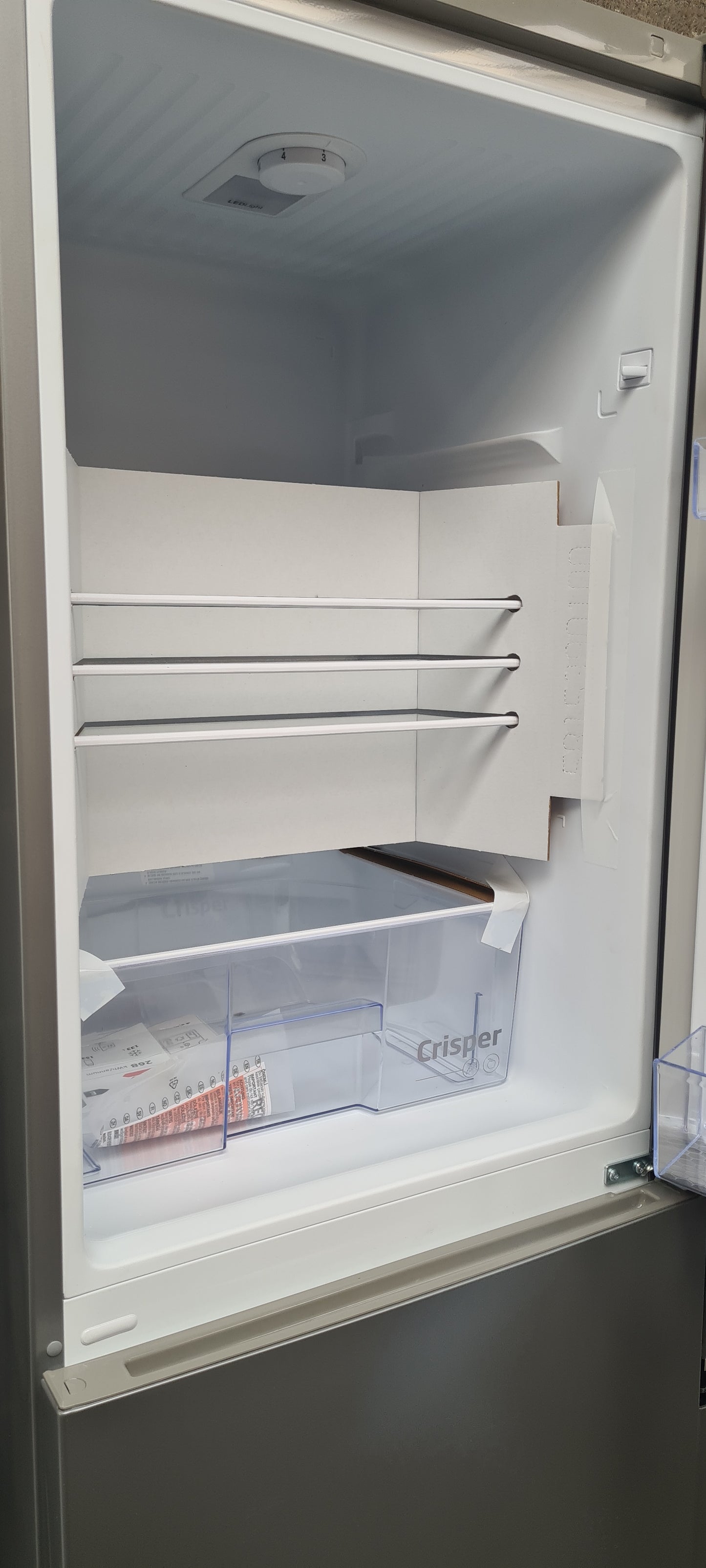 Beko CFG4501S 201cm 40/60 Frost Free Fridge Freezer - Silver